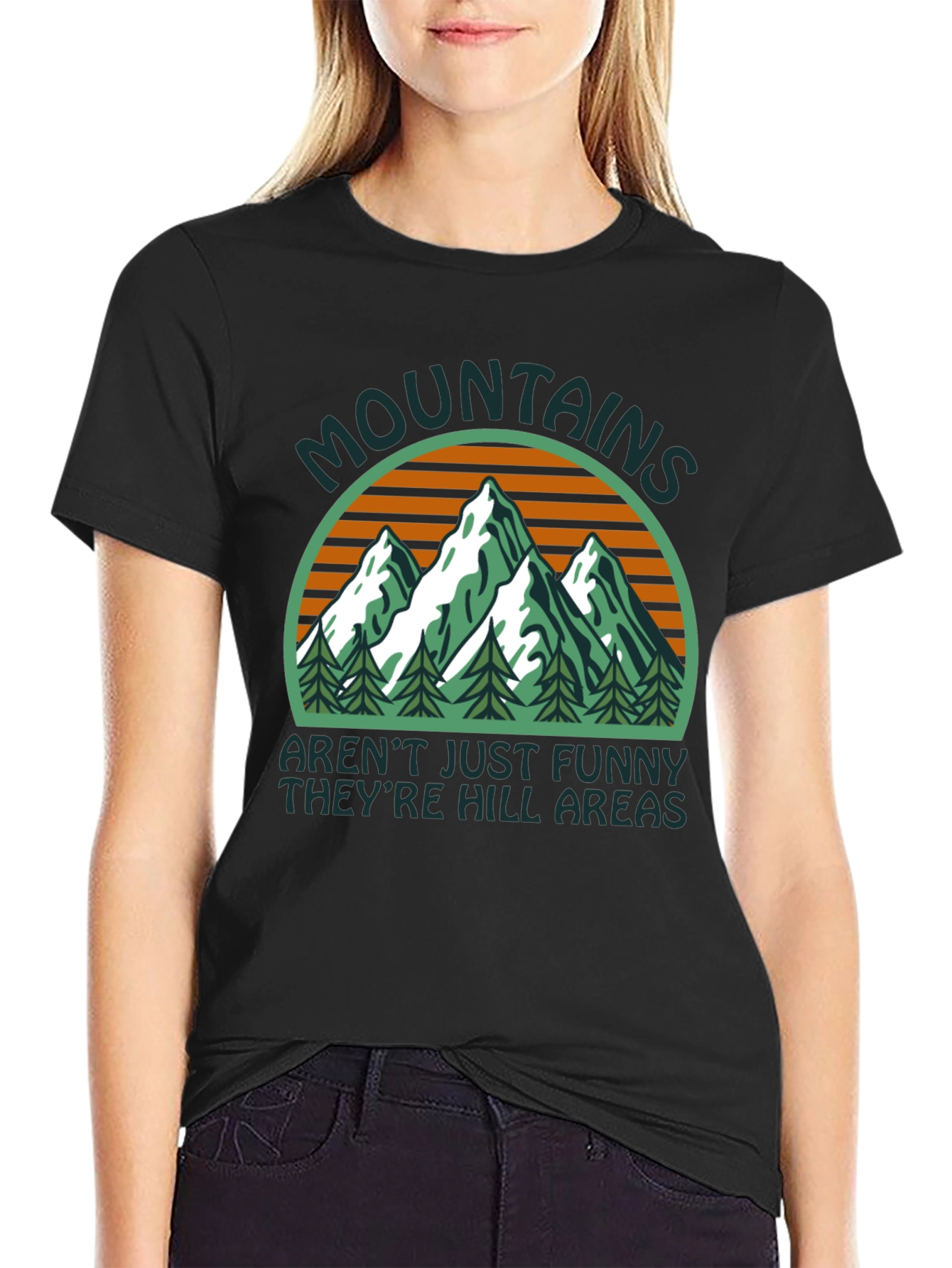 Mountains Funny Hill Areas Graphic T-Shirt