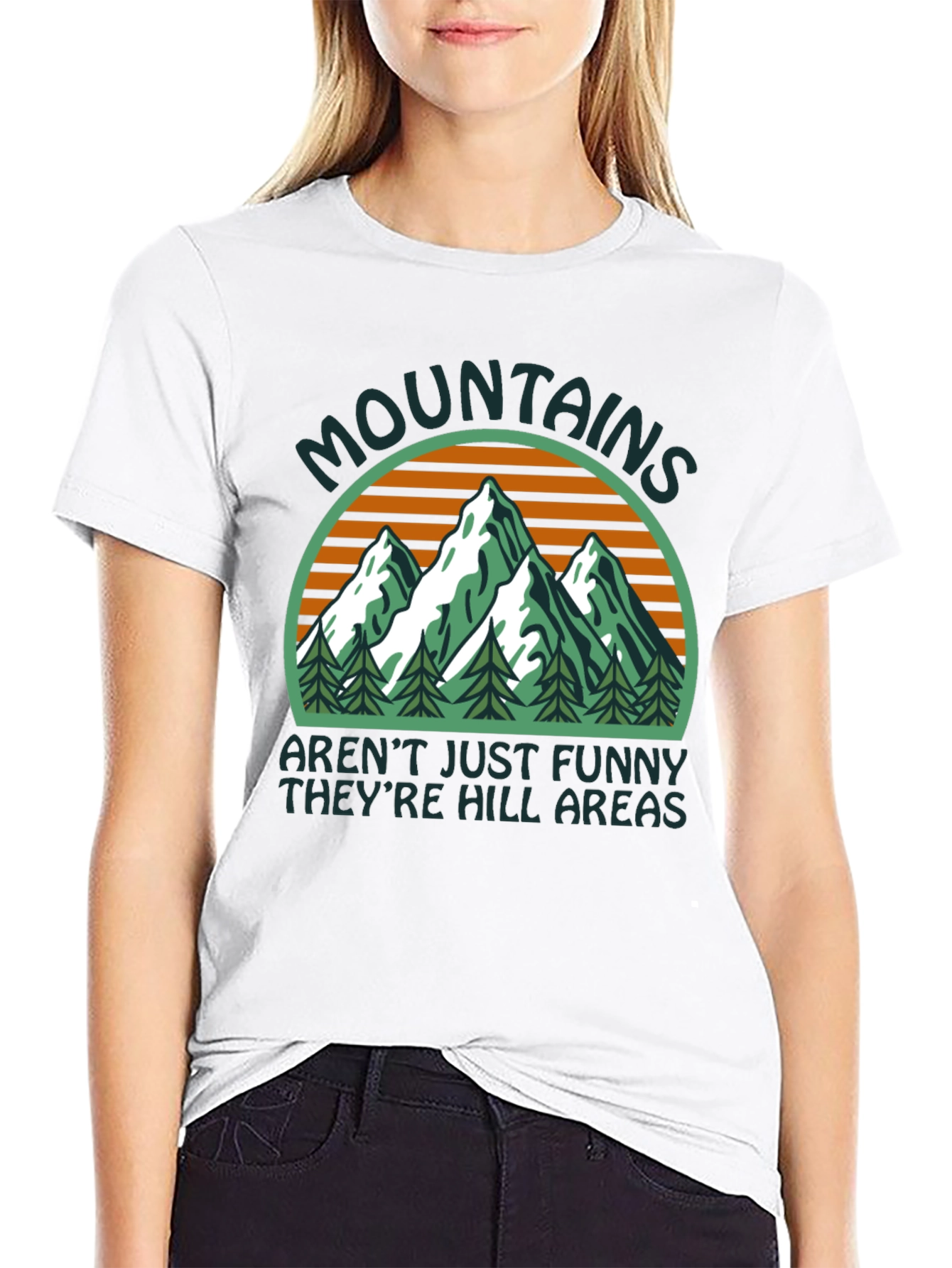 Mountains Funny Hill Areas Graphic T-Shirt