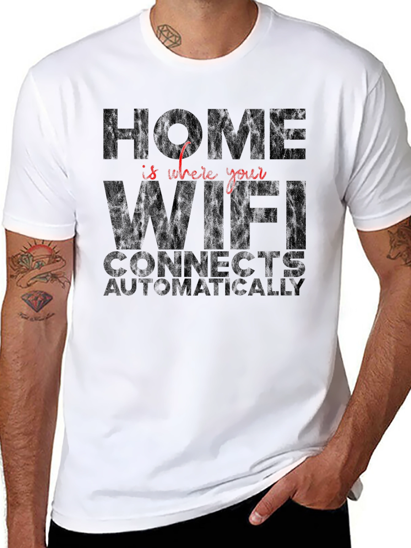 Home is Where WiFi Connects T-Shirt