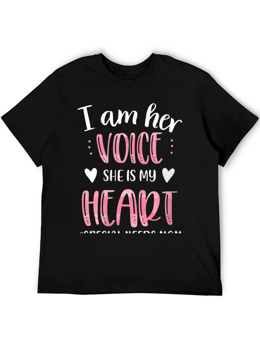 I Am Her Voice She Is My Heart Graphic Tee