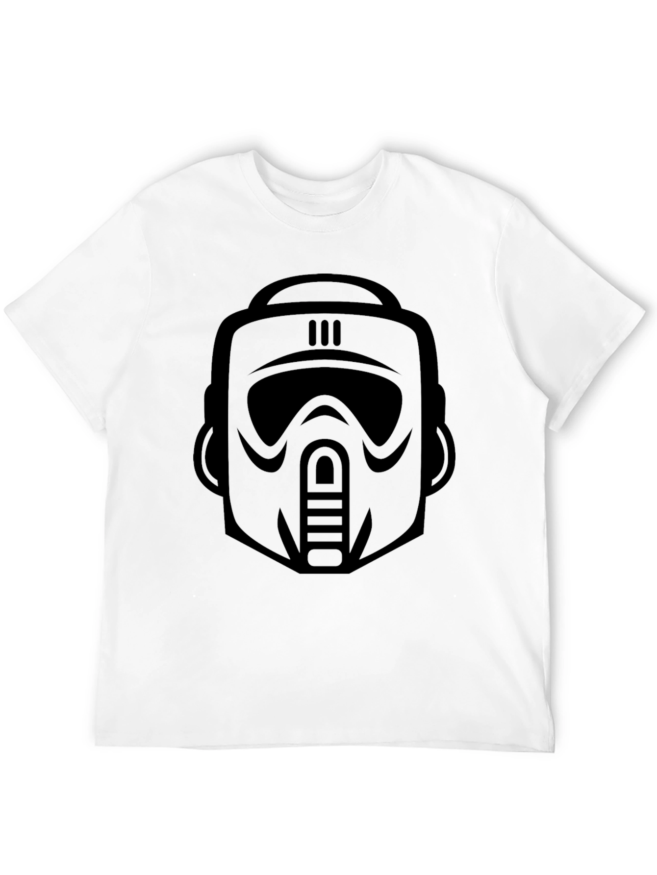 Sci-Fi Trooper Graphic Tee - Black Cotton Blend