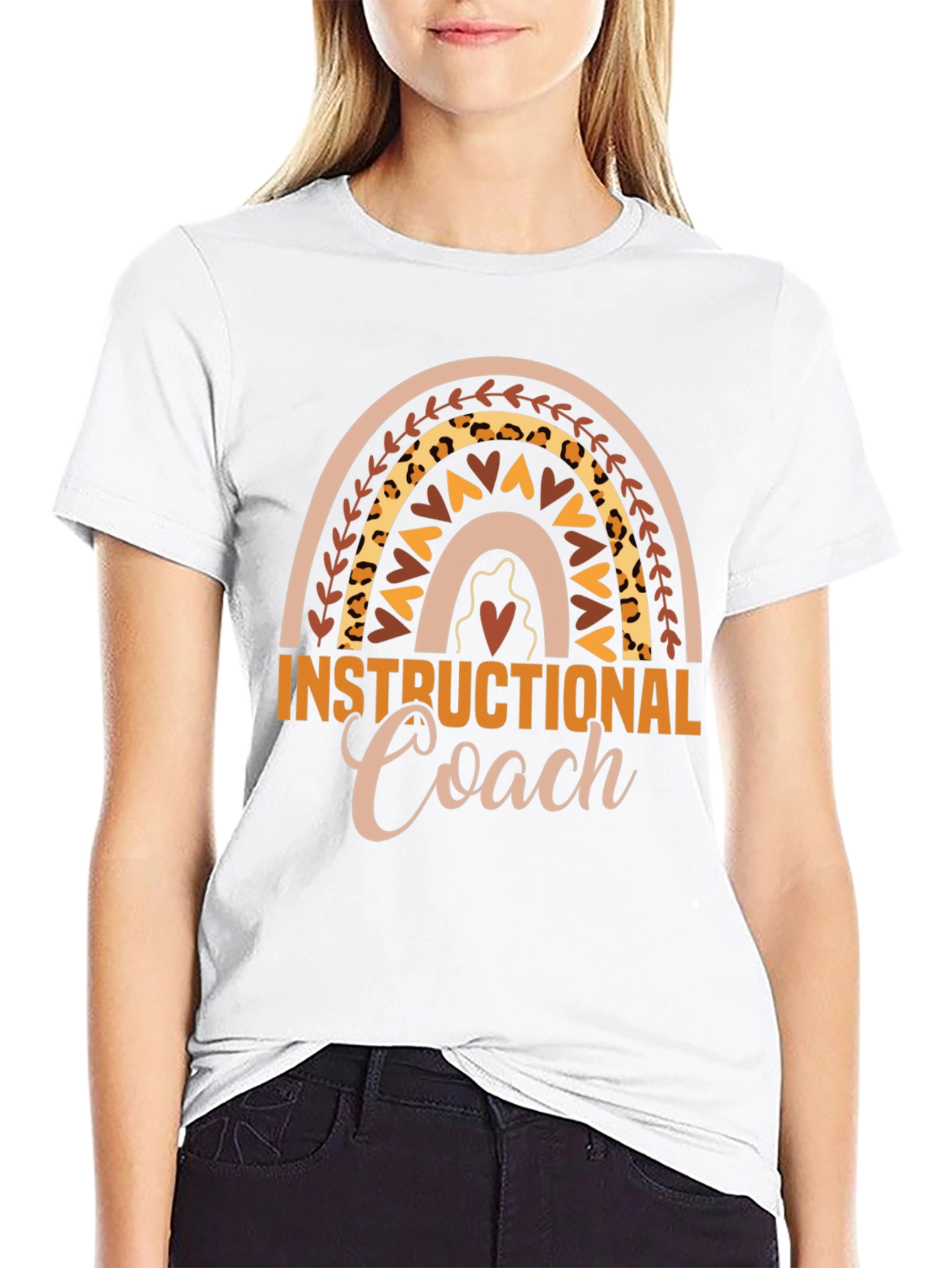 Instructional Coach Rainbow Graphic Tee