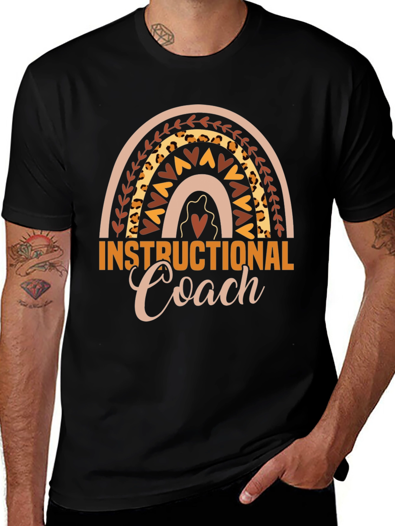 Instructional Coach Rainbow Graphic Tee
