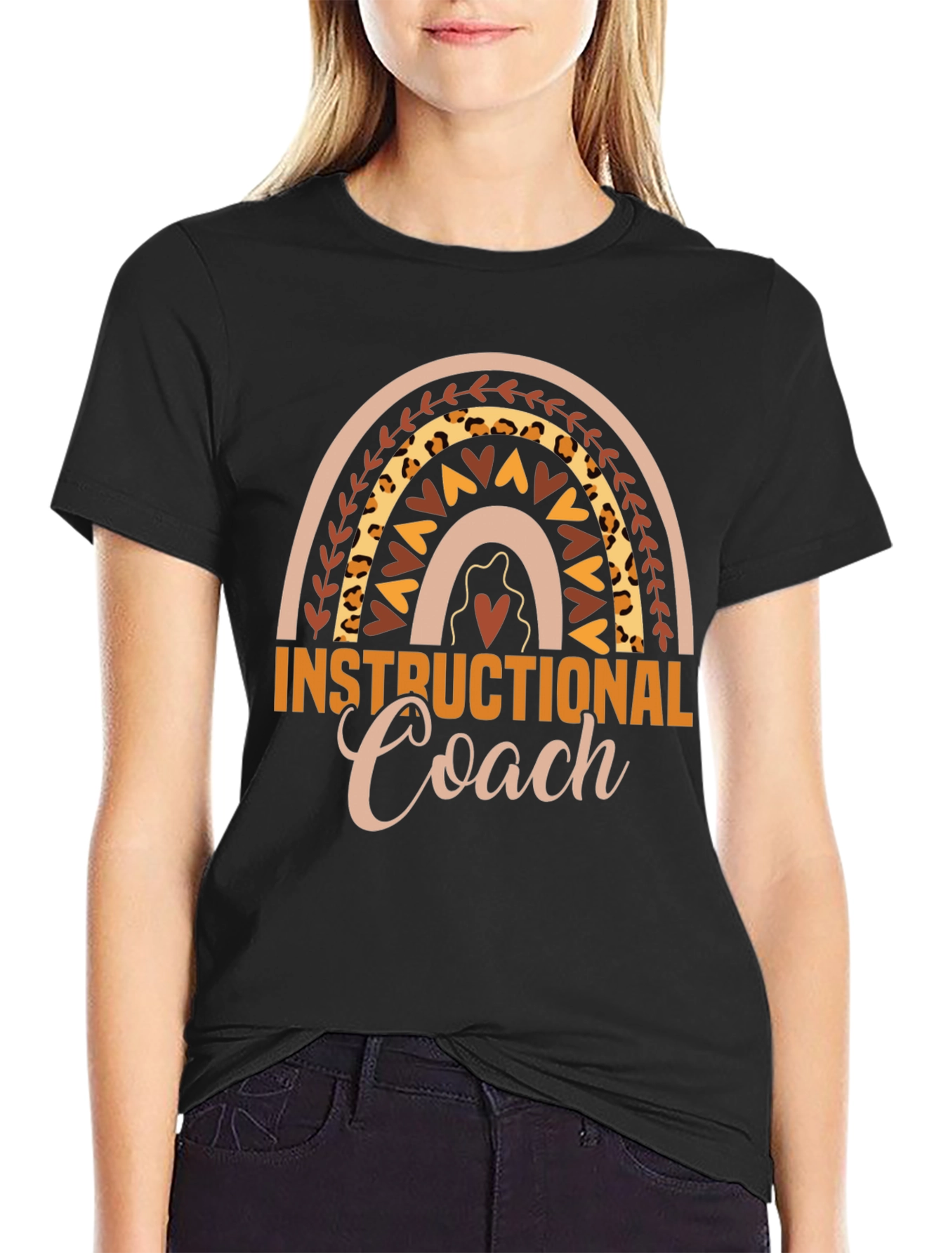 Instructional Coach Rainbow Graphic Tee