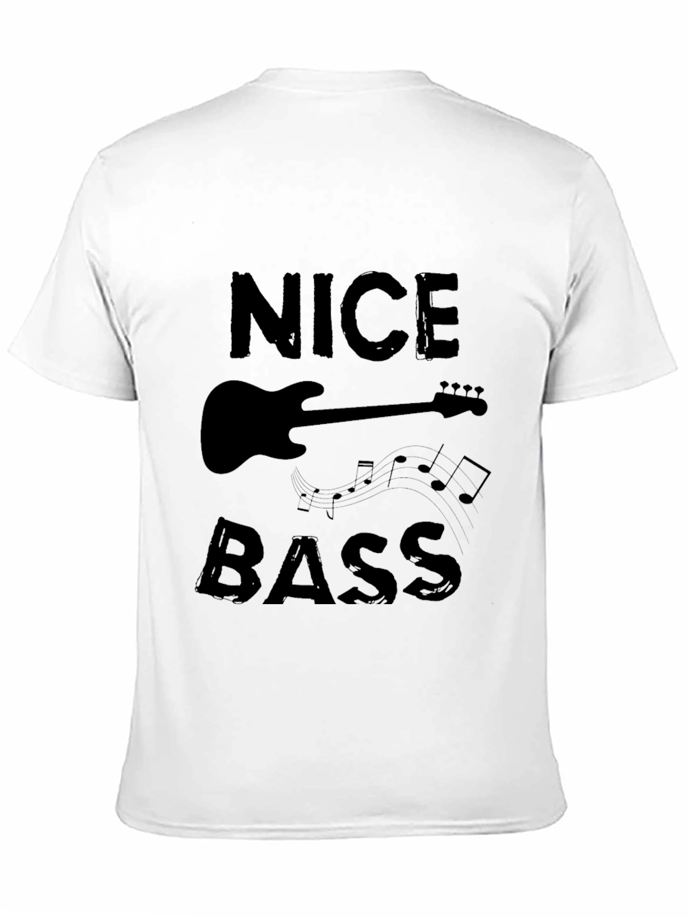 Nice Bass Black Graphic T-Shirt