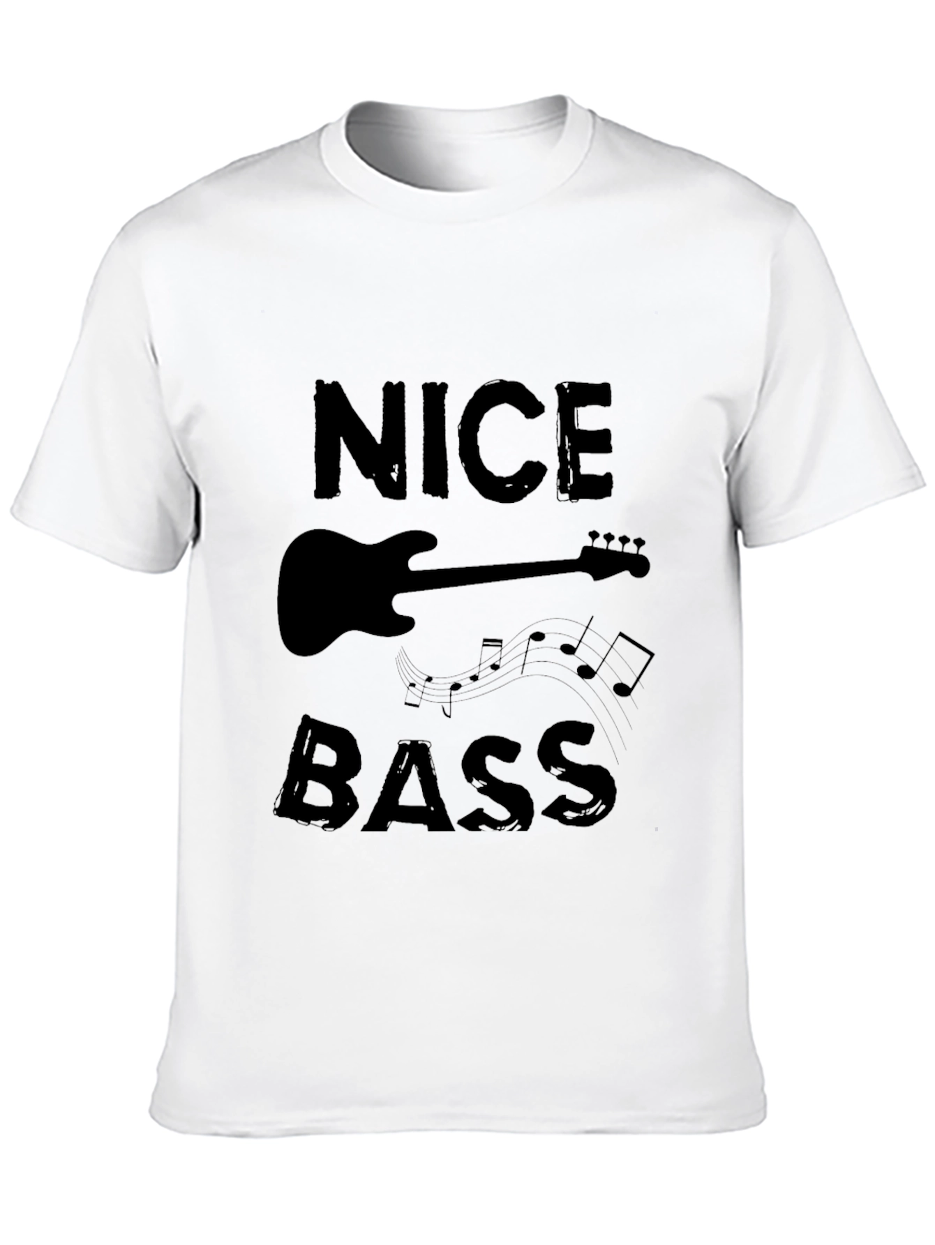 Nice Bass Black Graphic T-Shirt