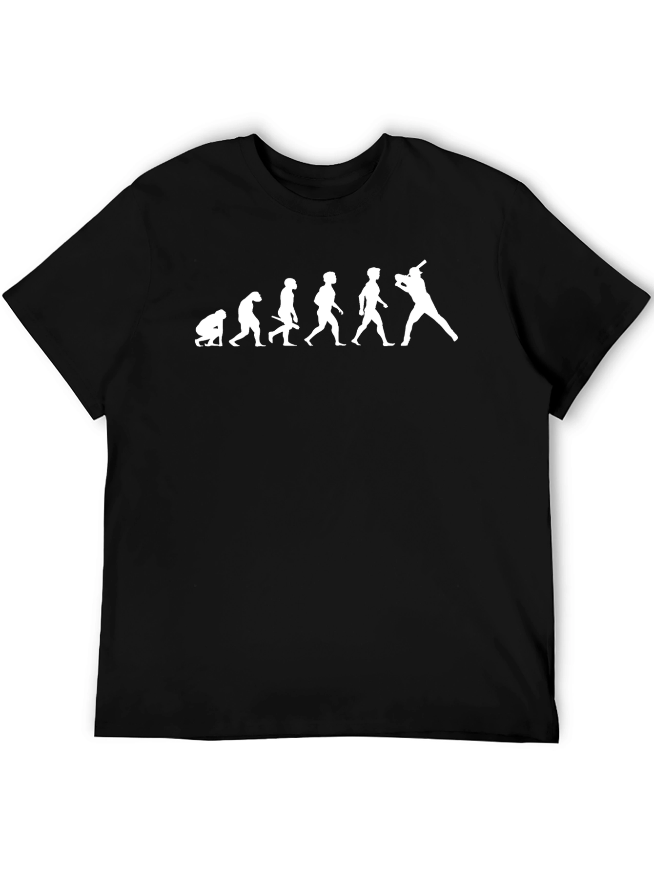 Evolution of Baseball T-Shirt - Black