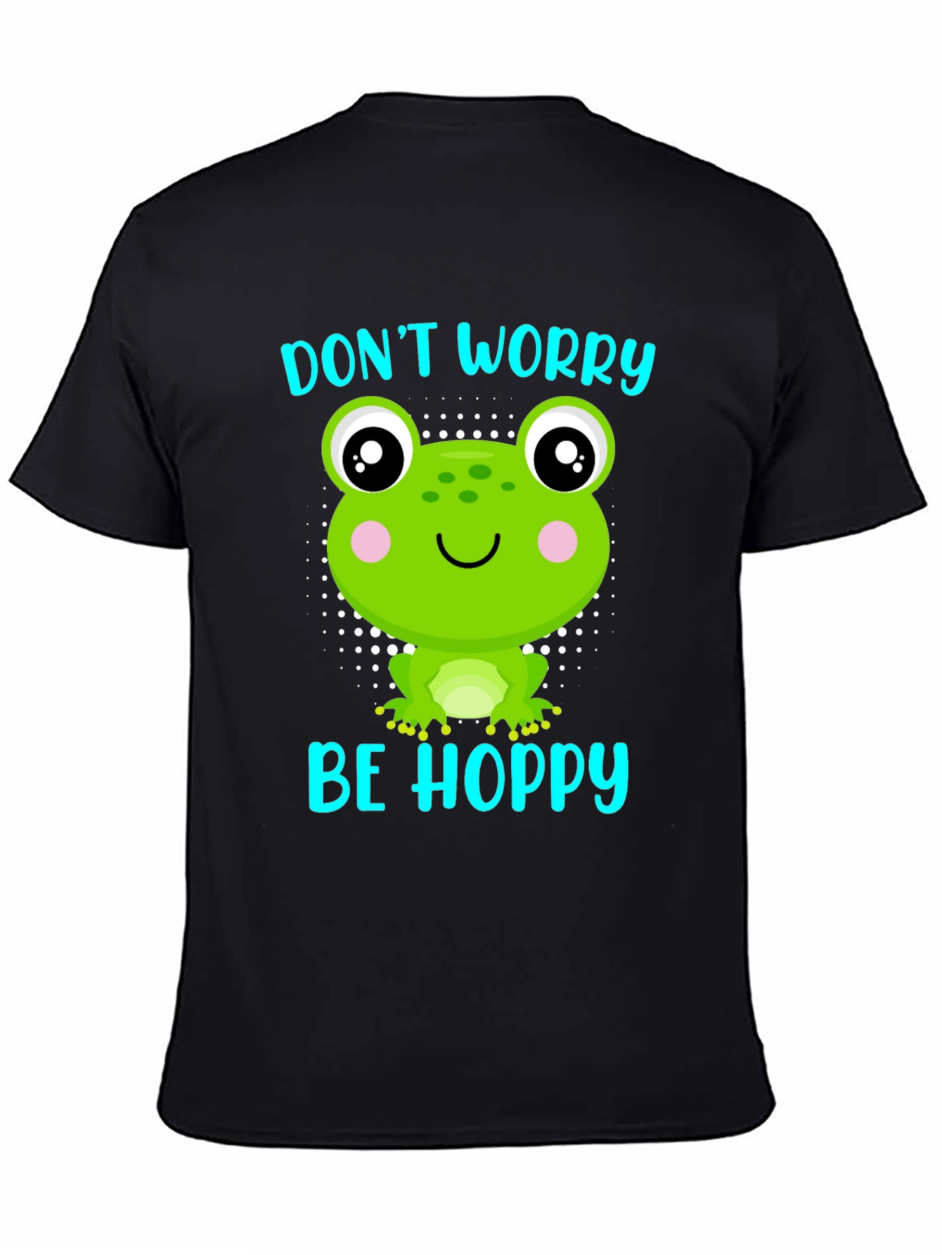 Dont Worry Be Hoppy Frog Graphic T-Shirt