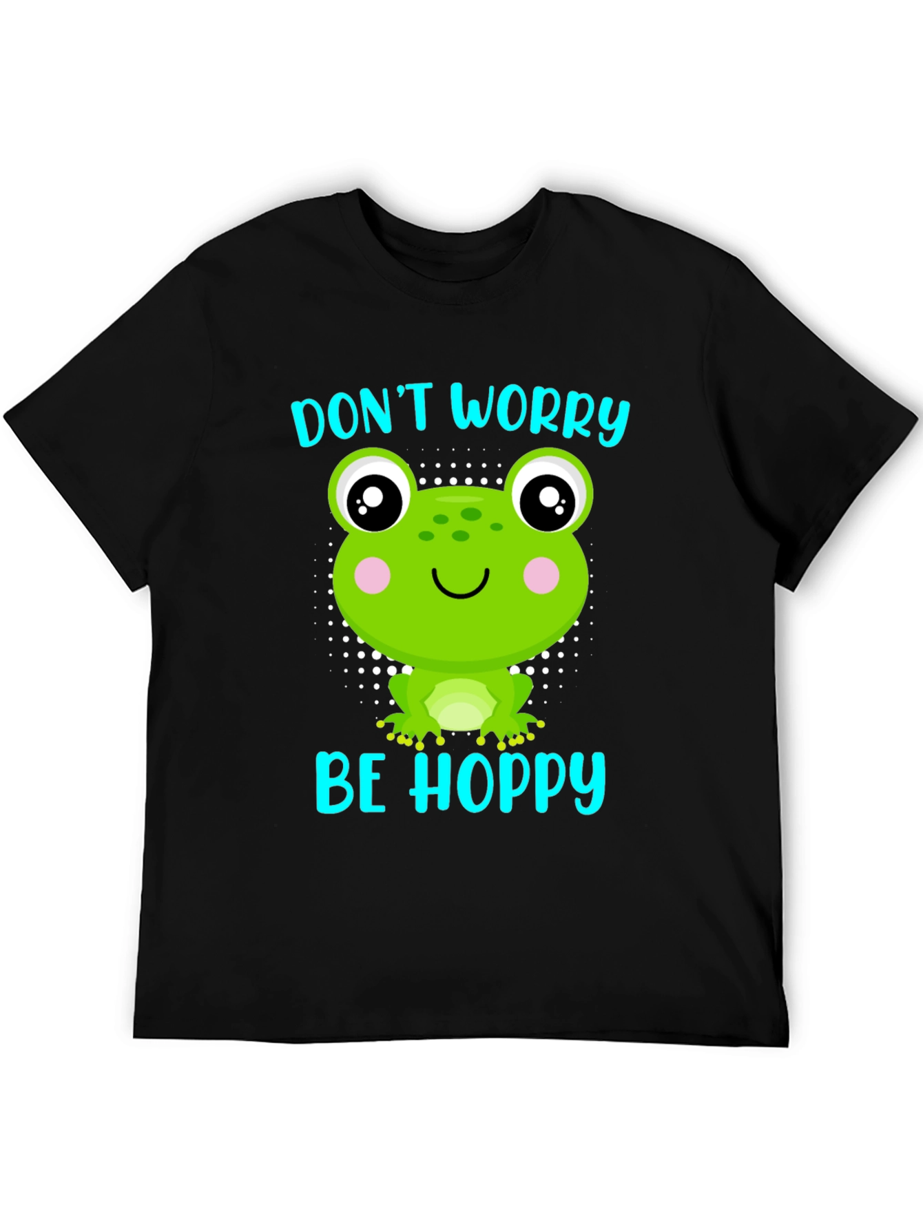 Dont Worry Be Hoppy Frog Graphic T-Shirt