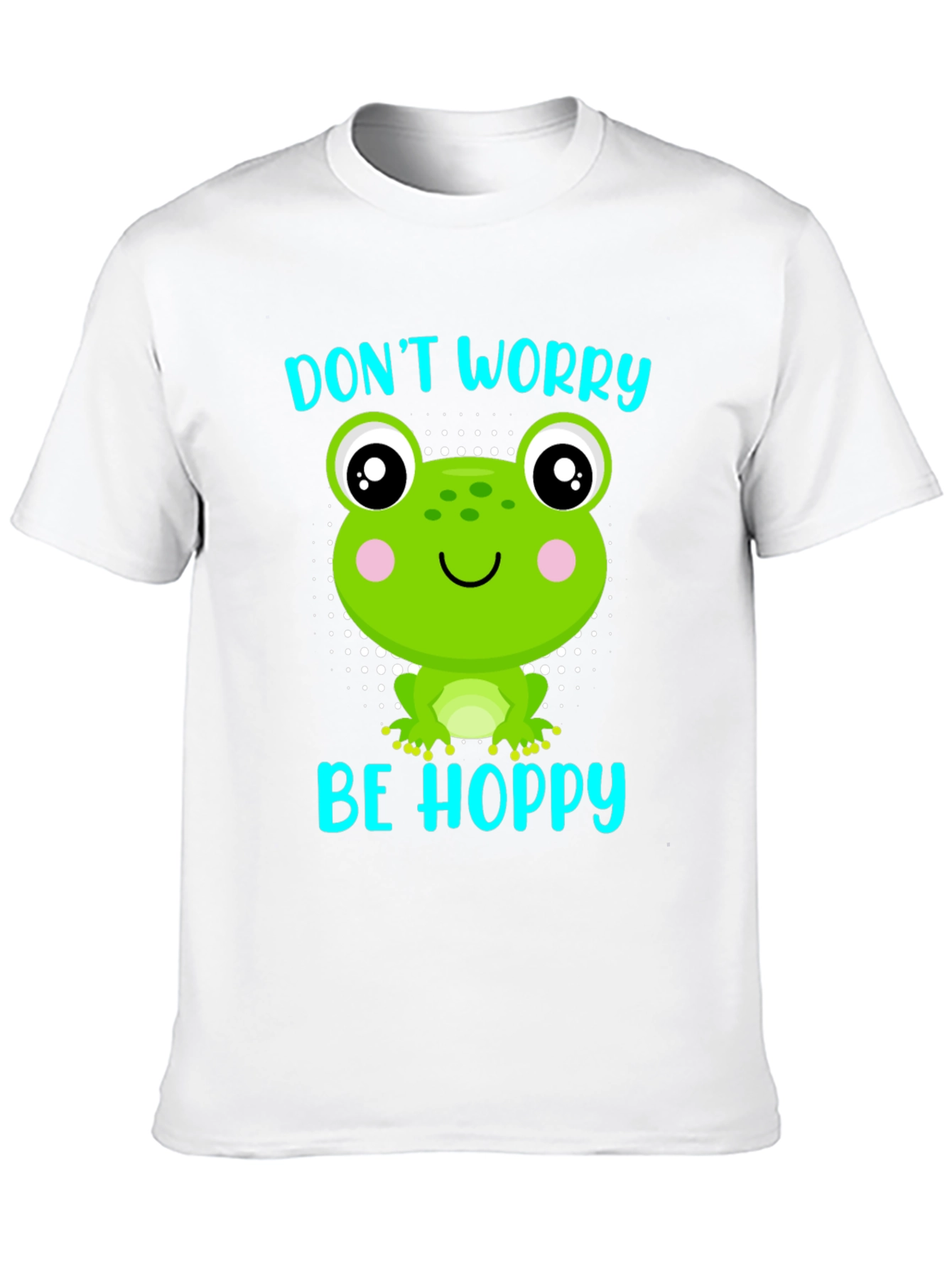 Dont Worry Be Hoppy Frog Graphic T-Shirt