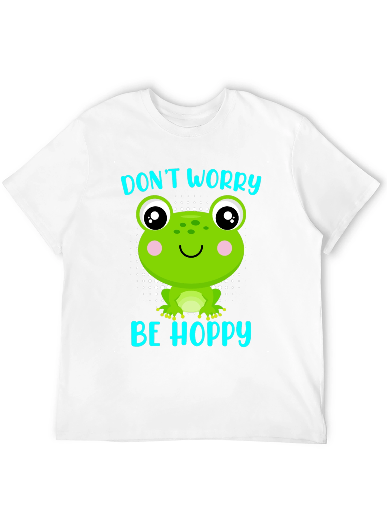 Dont Worry Be Hoppy Frog Graphic T-Shirt
