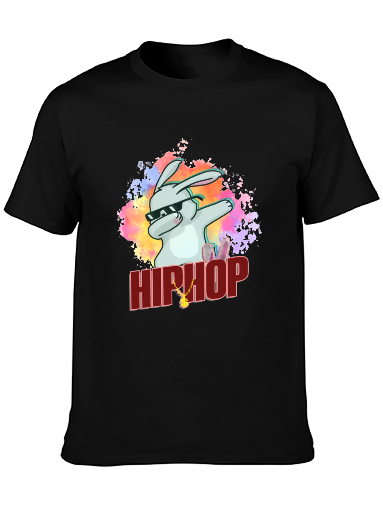Hip Hop Rabbit Graphic T-Shirt - Cool & Trendy