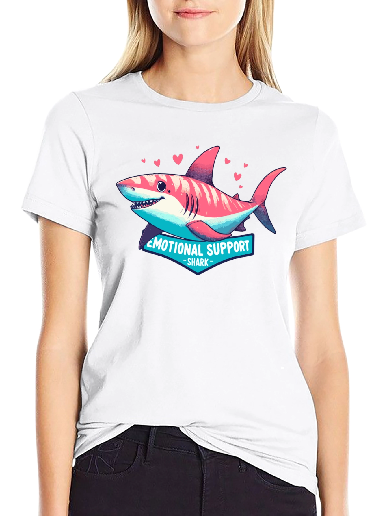 Emotional Support Shark Graphic Tee