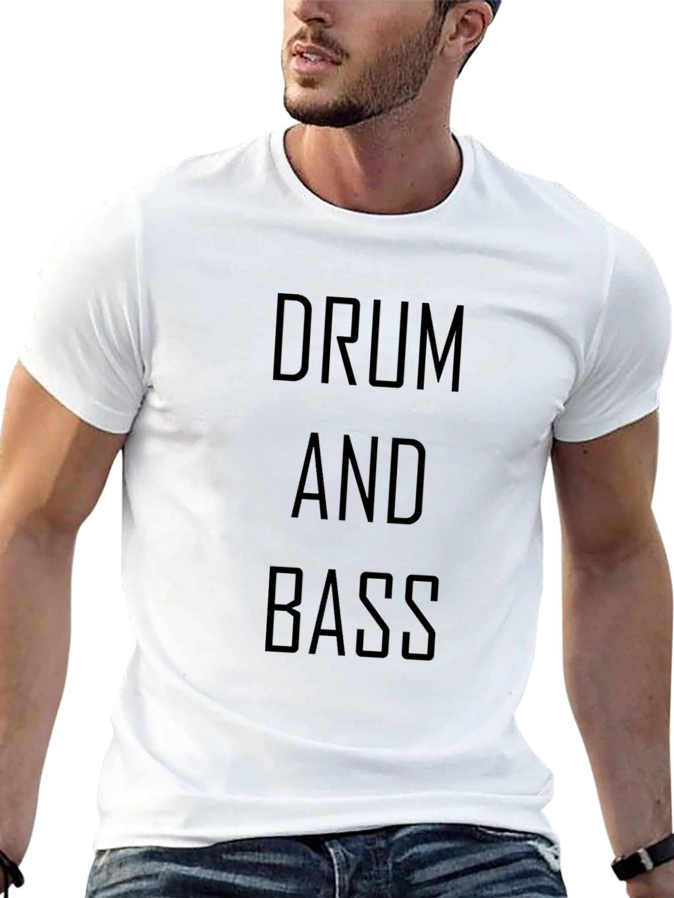 Drum and Bass Black Graphic T-Shirt