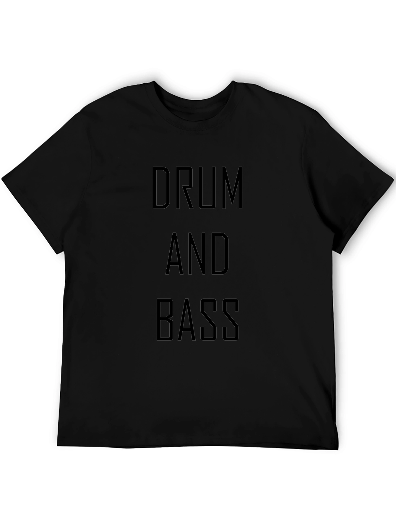 Drum and Bass Black Graphic T-Shirt