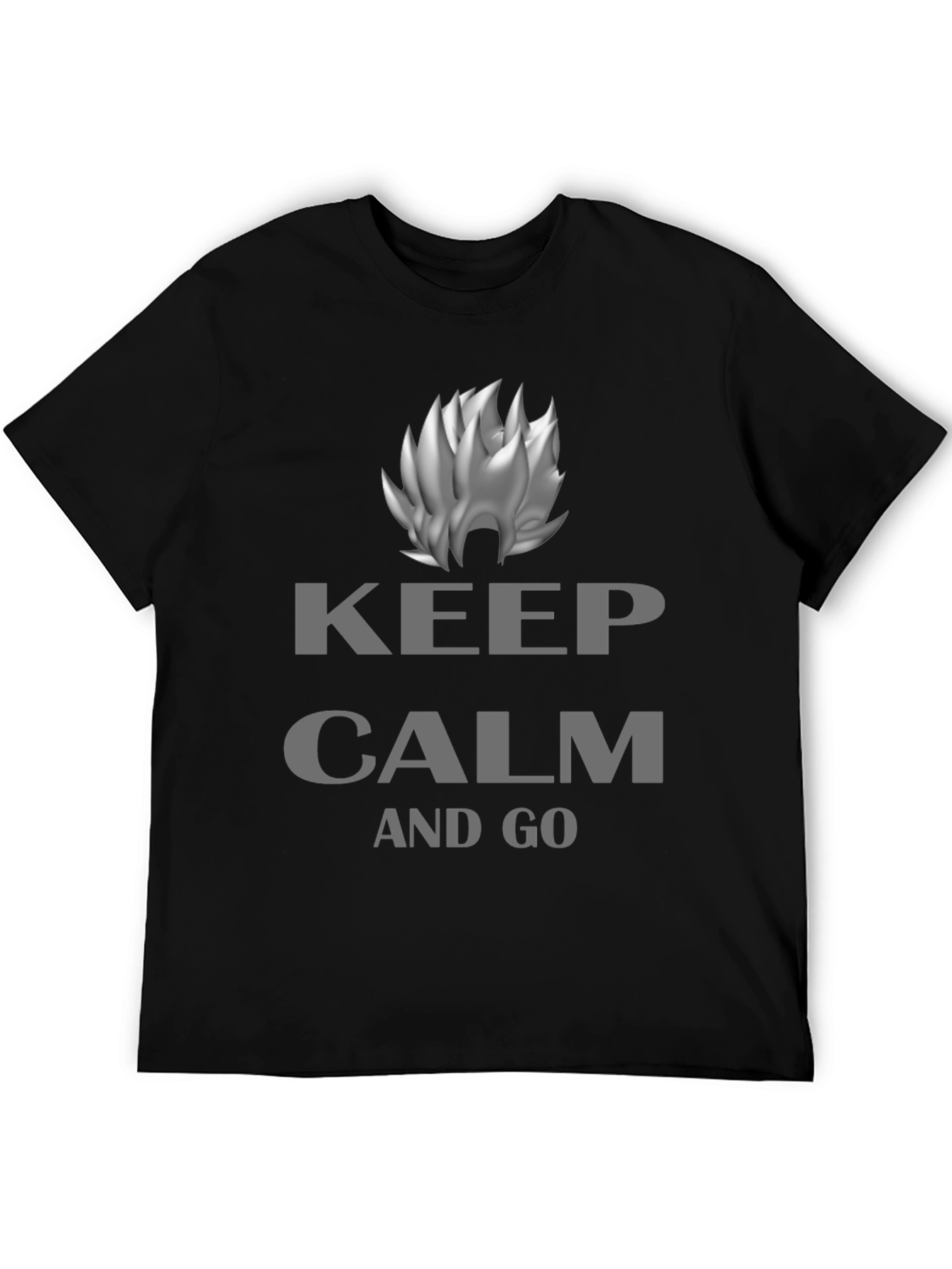 Keep Calm and Go T-Shirt - Black