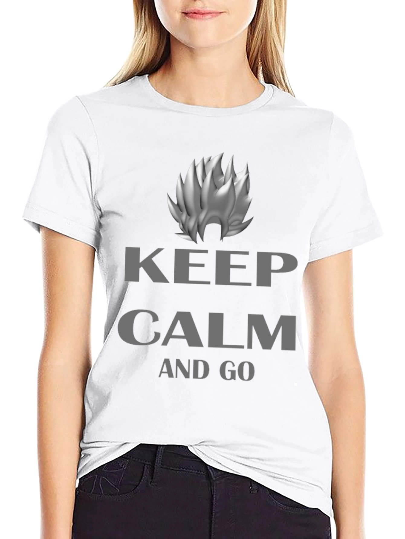 Keep Calm and Go T-Shirt - Black