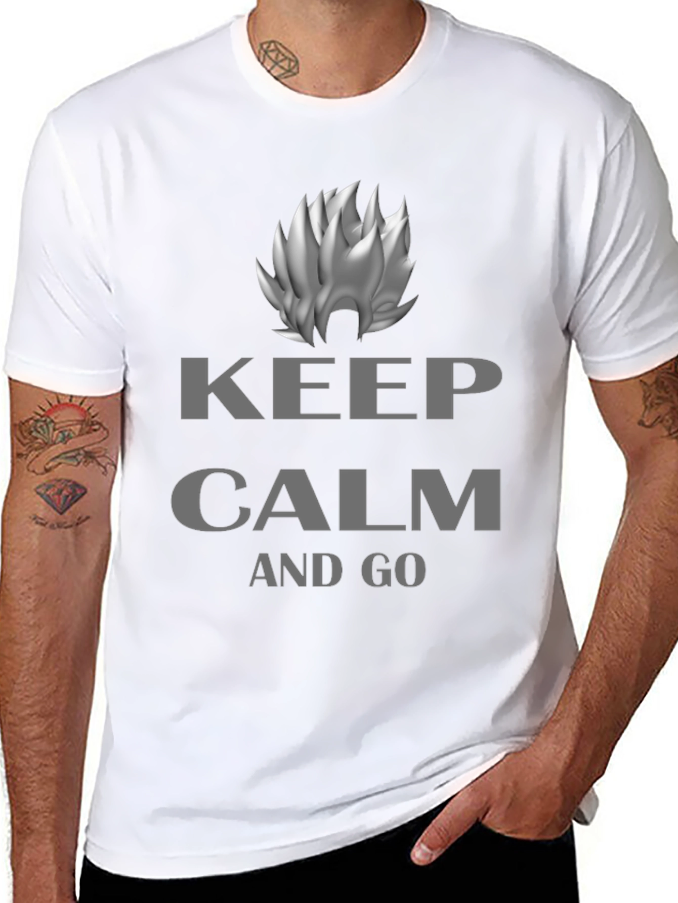 Keep Calm and Go T-Shirt - Black