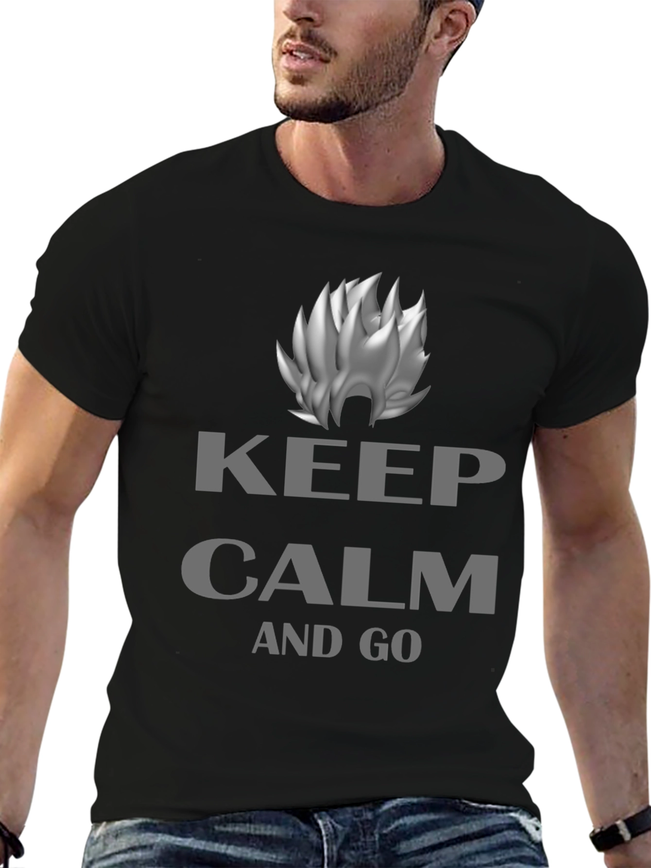Keep Calm and Go T-Shirt - Black