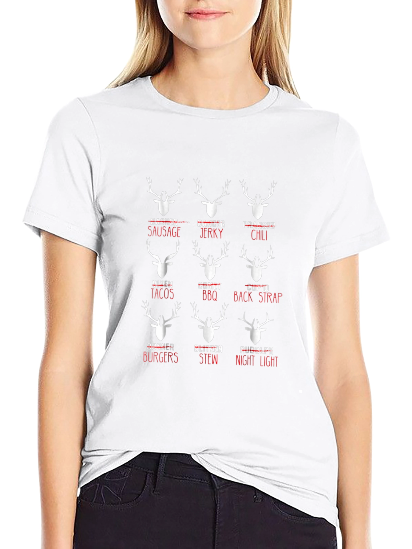 Funny Reindeer Names T-Shirt