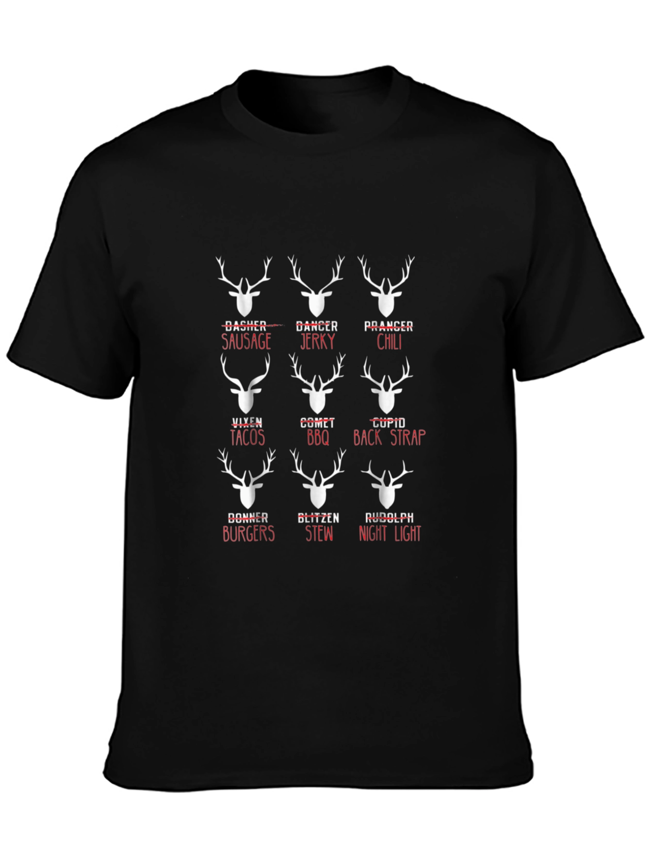 Funny Reindeer Names T-Shirt