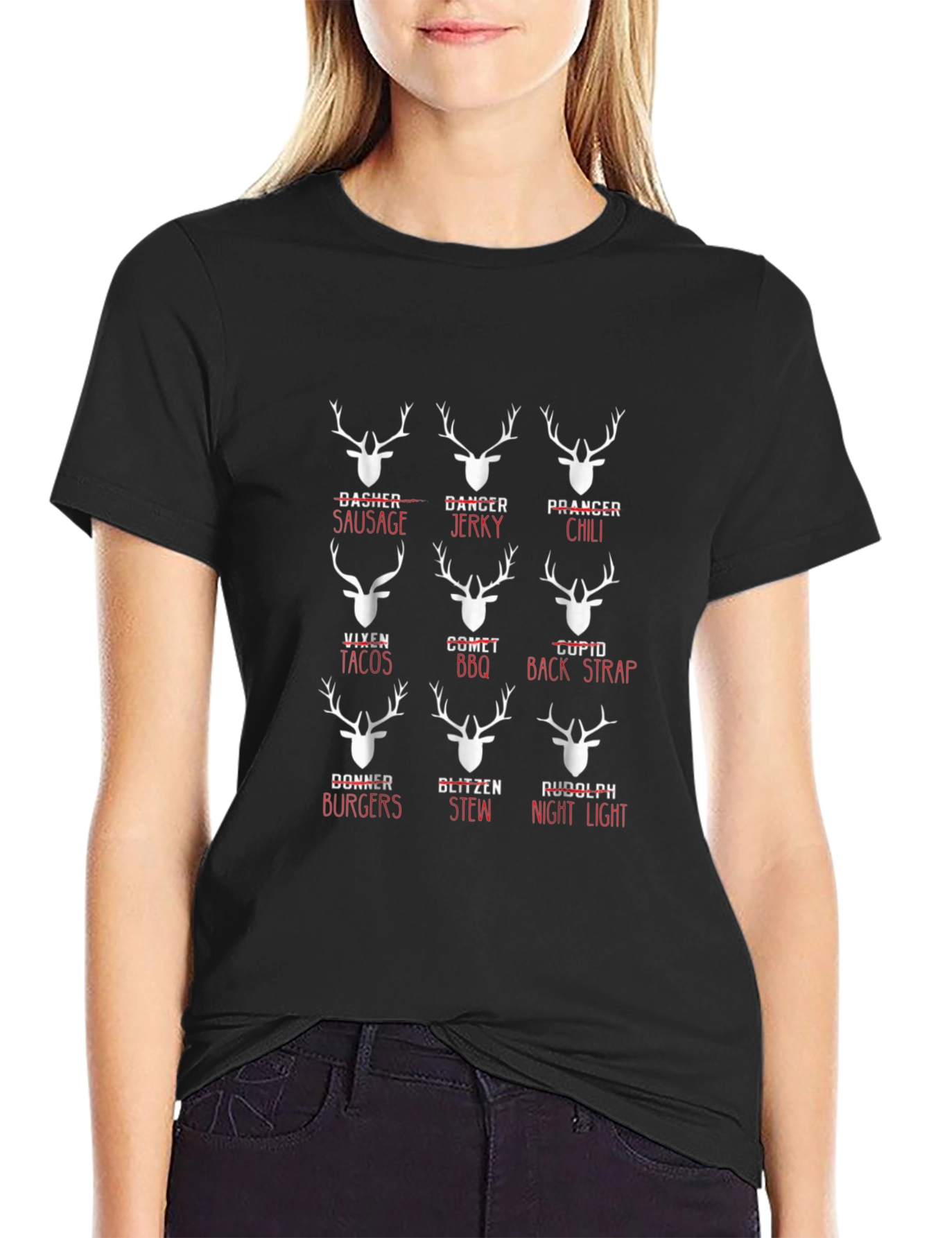 Funny Reindeer Names T-Shirt