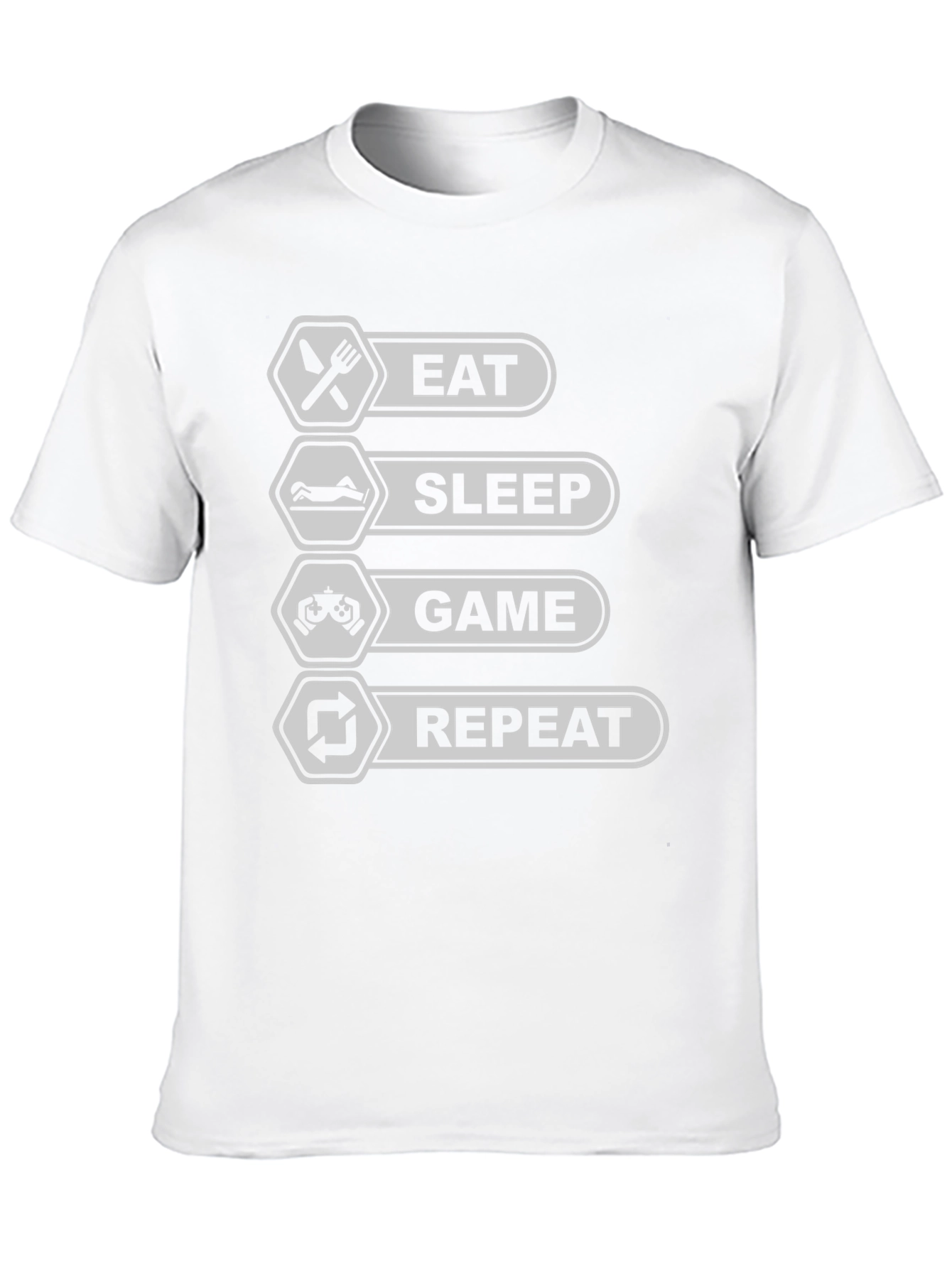 Eat Sleep Game Repeat T-Shirt - Gamer Life