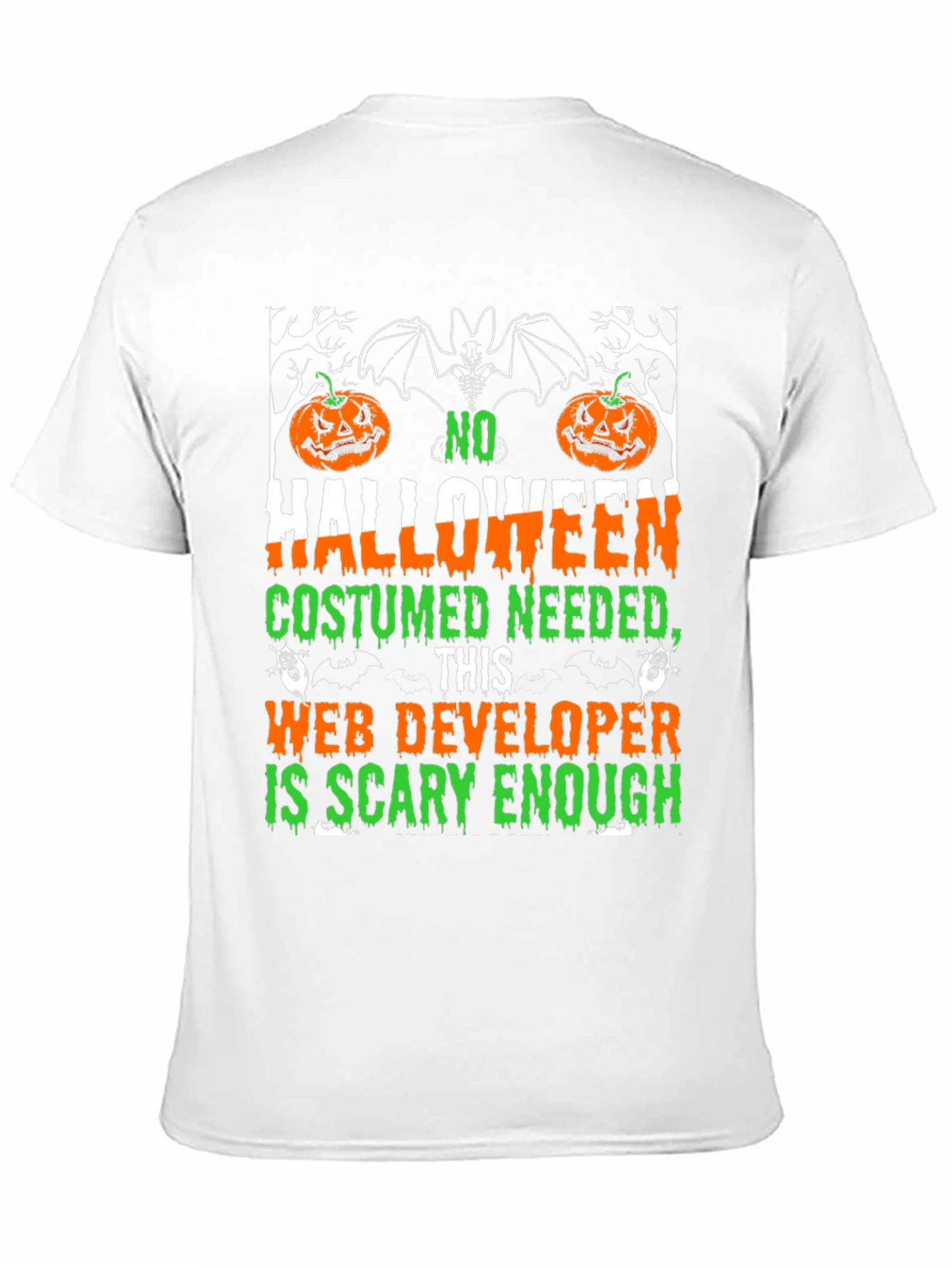 Halloween Web Developer Scary Enough T-Shirt