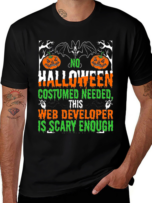 Halloween Web Developer Scary Enough T-Shirt