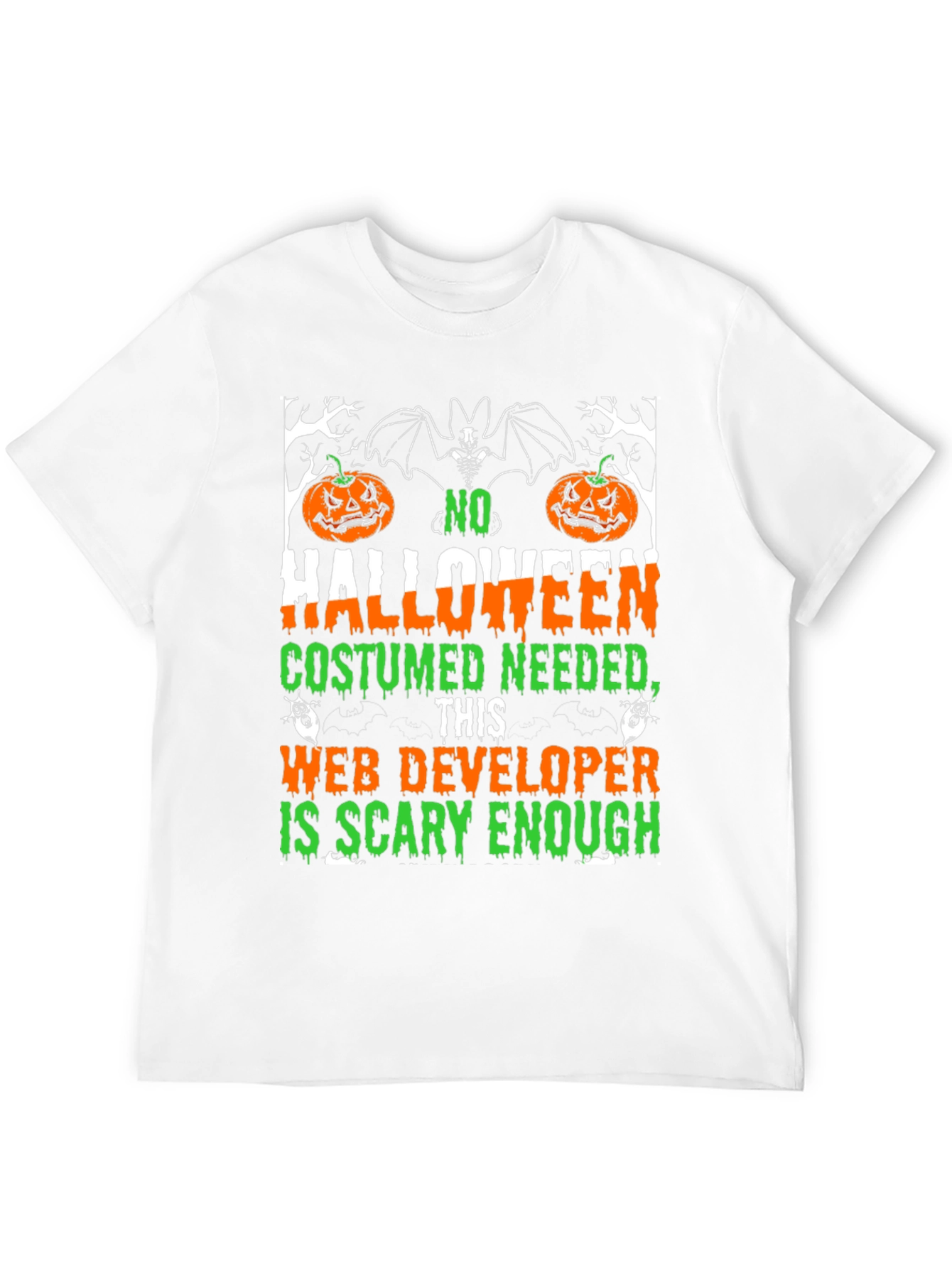 Halloween Web Developer Scary Enough T-Shirt