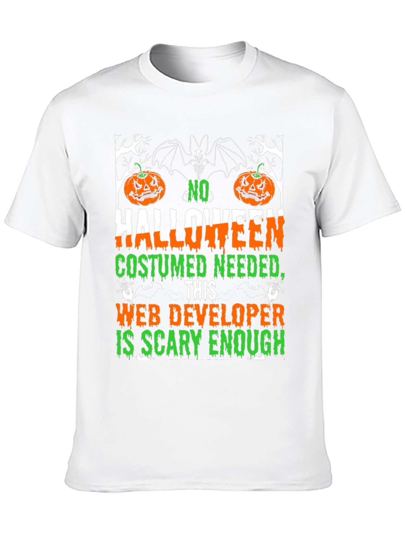 Halloween Web Developer Scary Enough T-Shirt