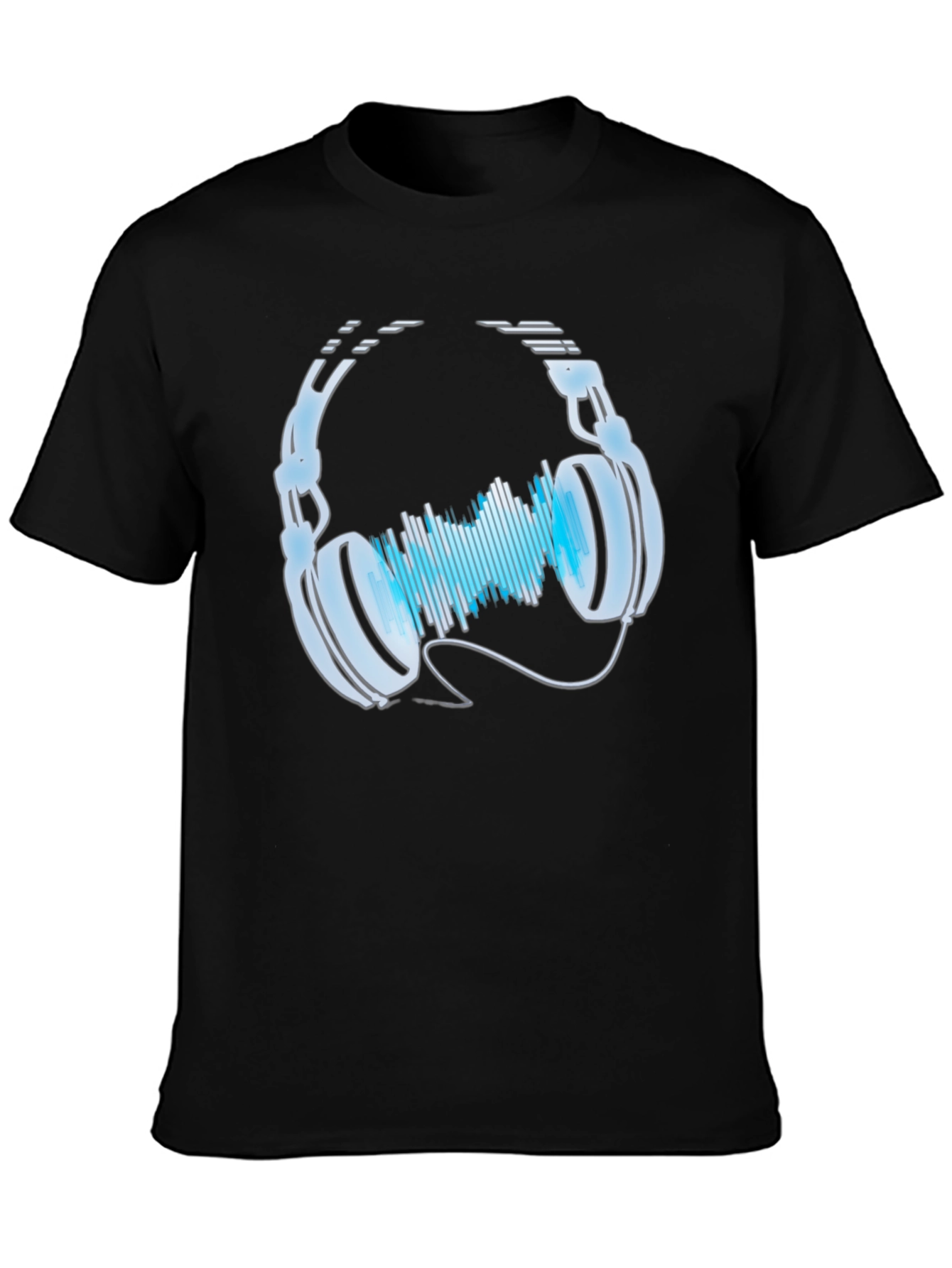 Headphones & Sound Wave Graphic Tee