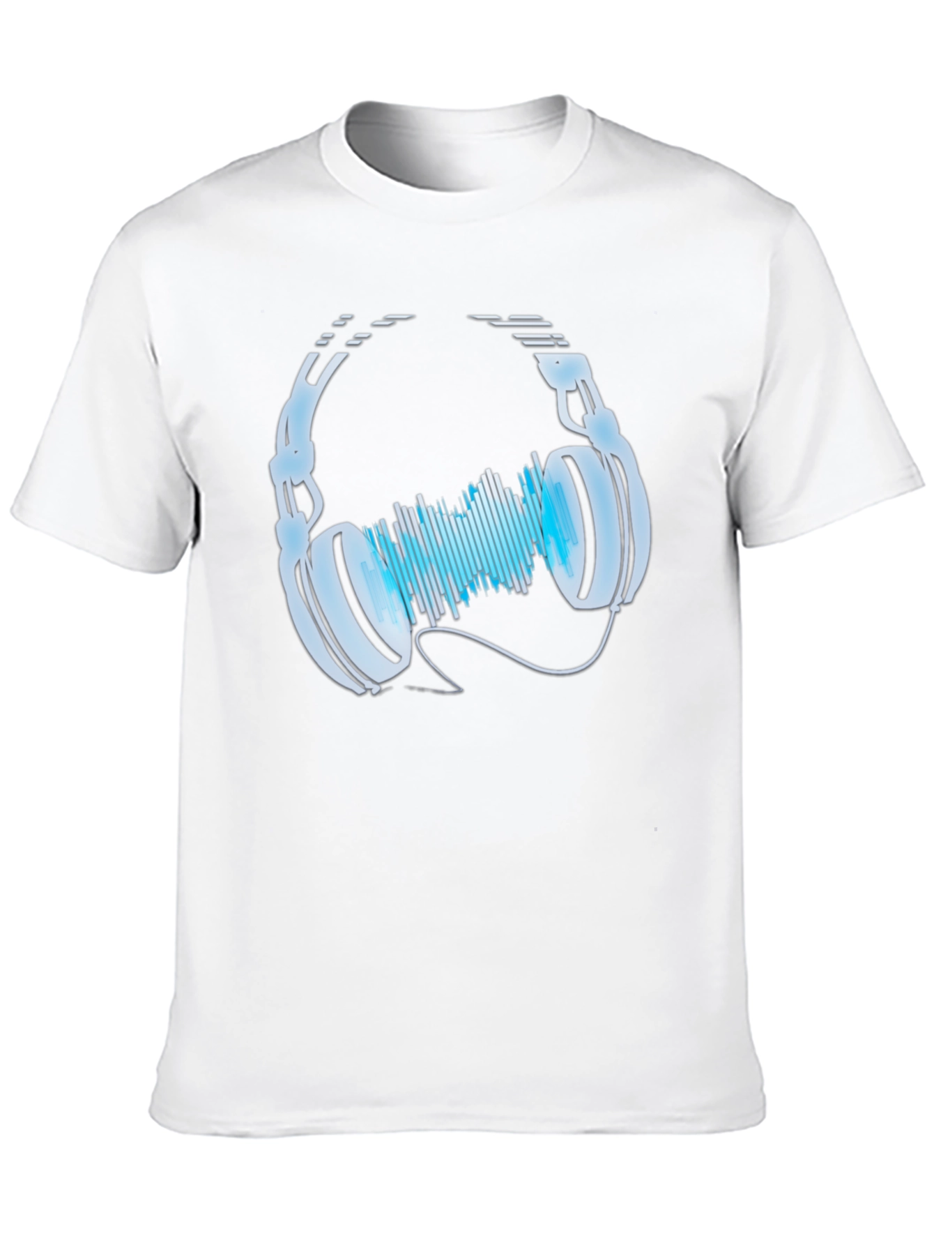 Headphones & Sound Wave Graphic Tee