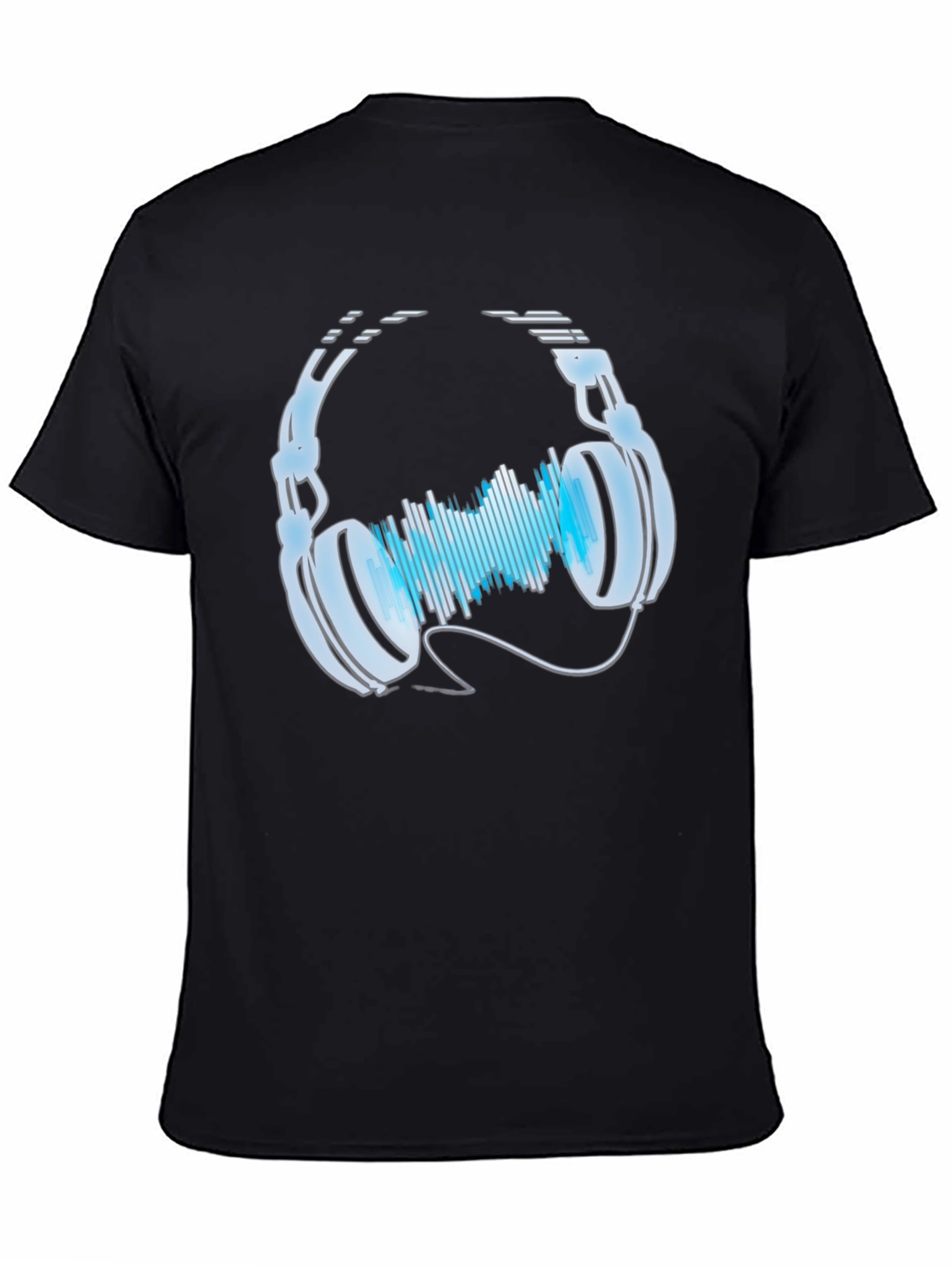 Headphones & Sound Wave Graphic Tee