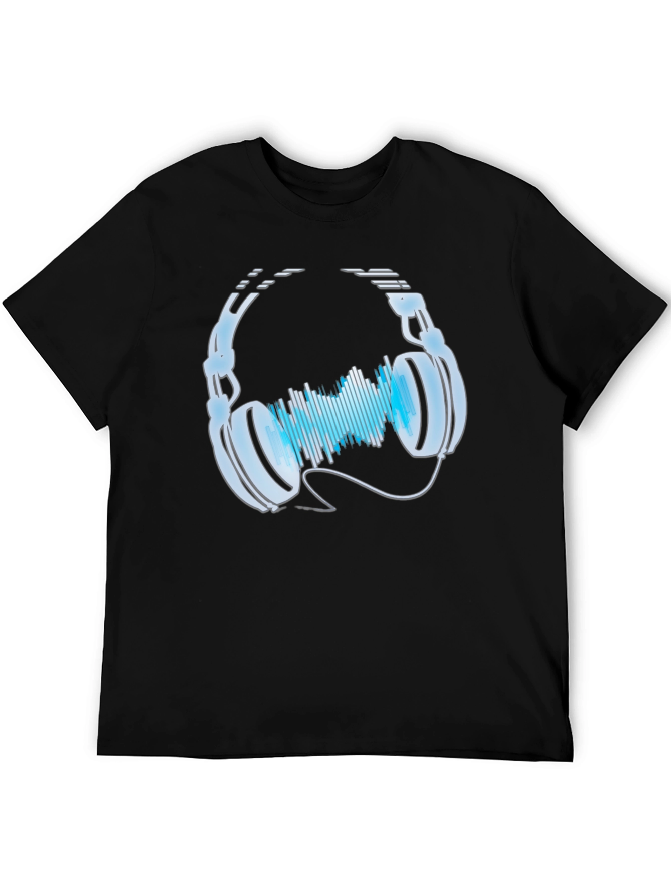 Headphones & Sound Wave Graphic Tee