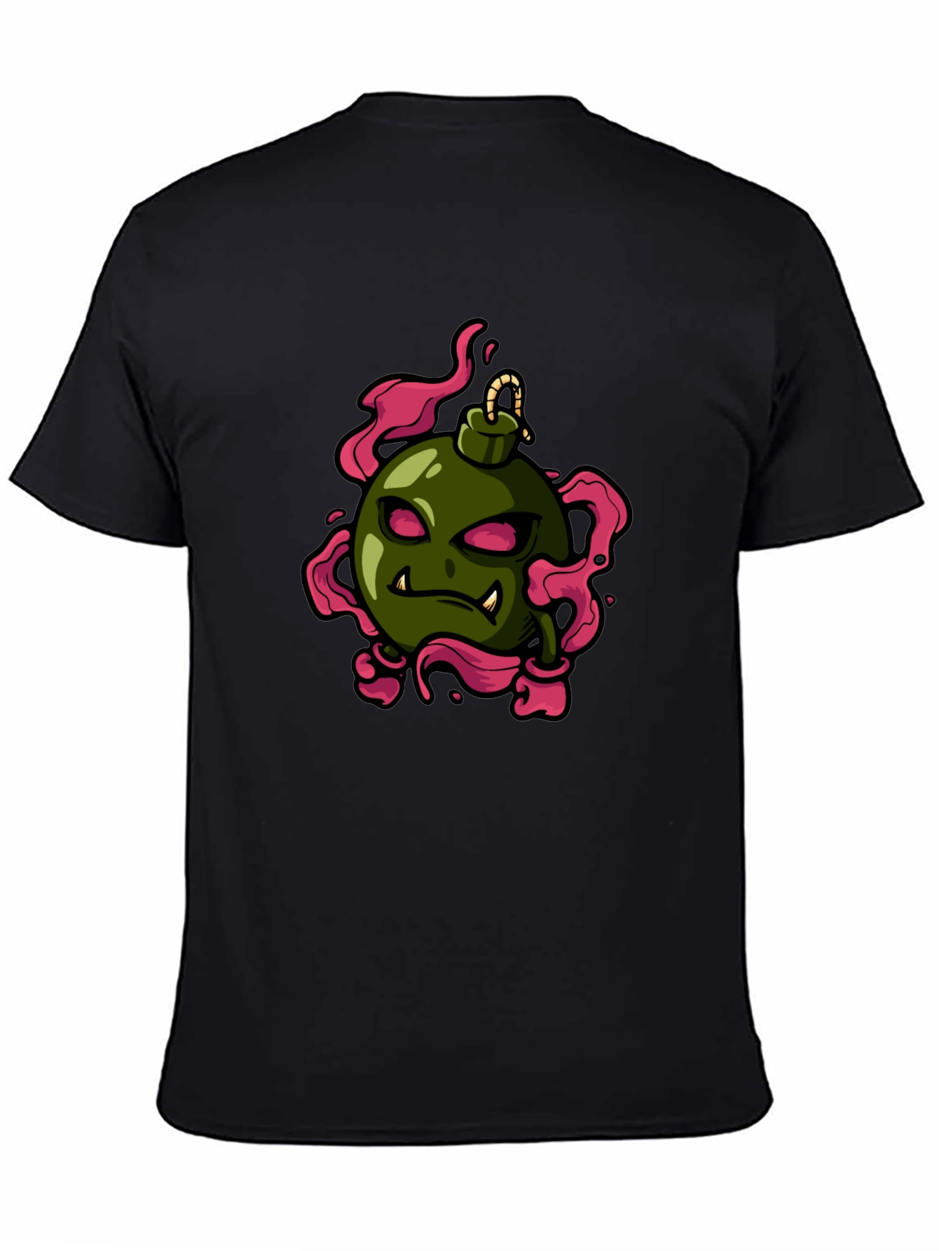 Bomb Character Graphic Tee - Black