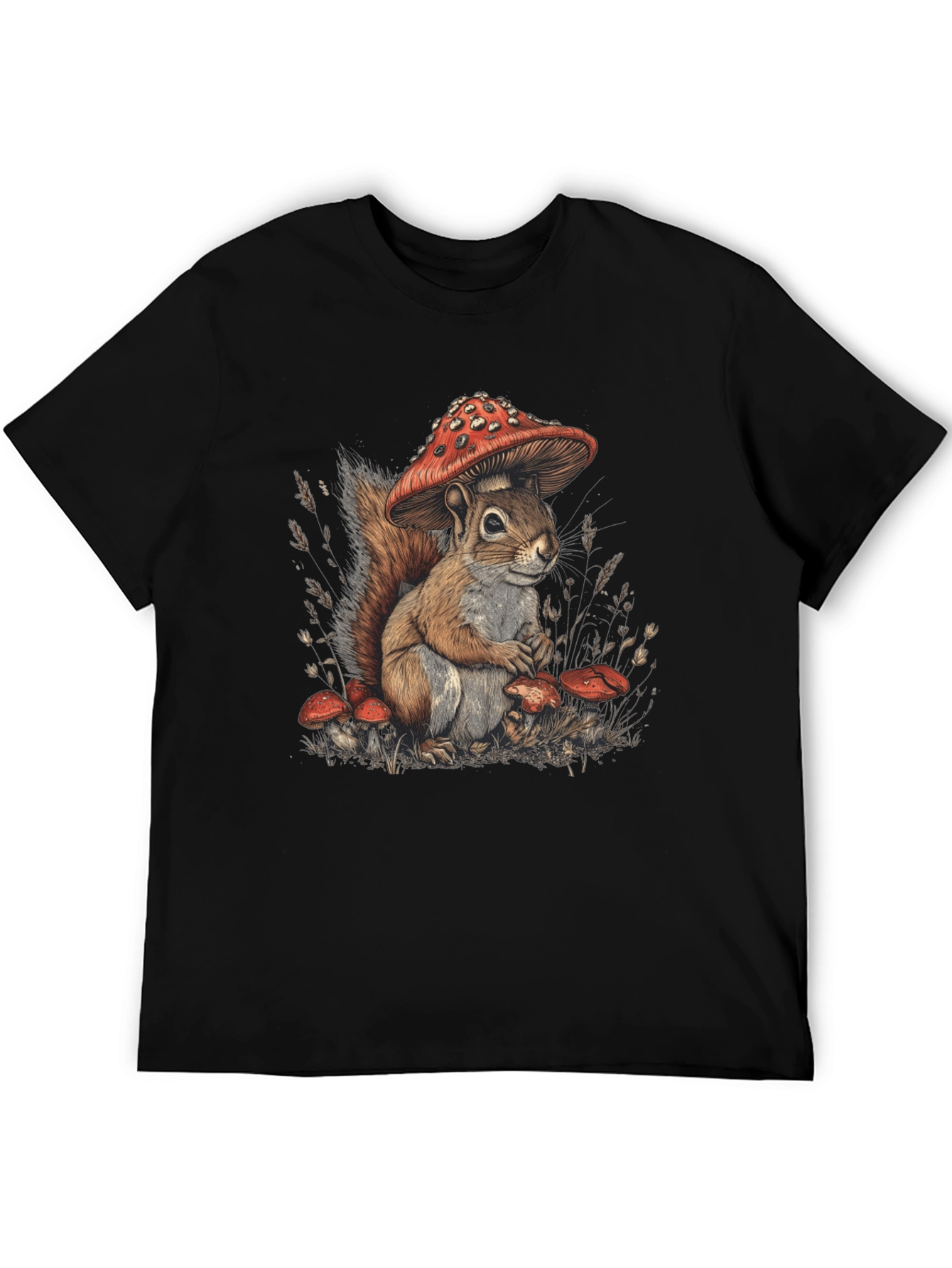Squirrel Mushroom Graphic Tee