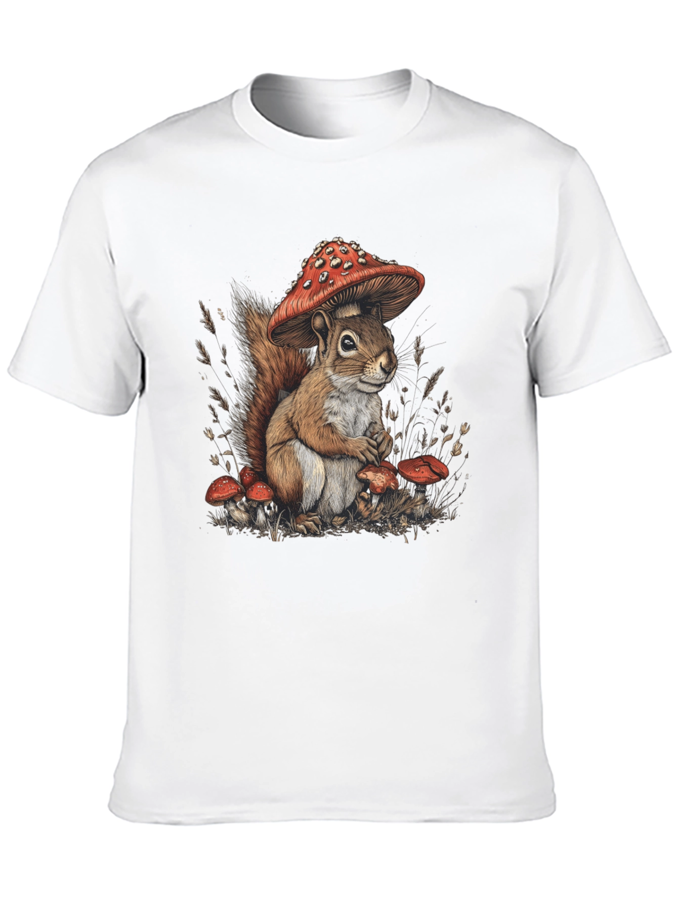 Squirrel Mushroom Graphic Tee