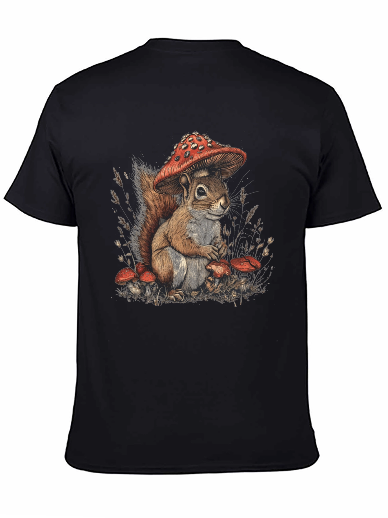 Squirrel Mushroom Graphic Tee