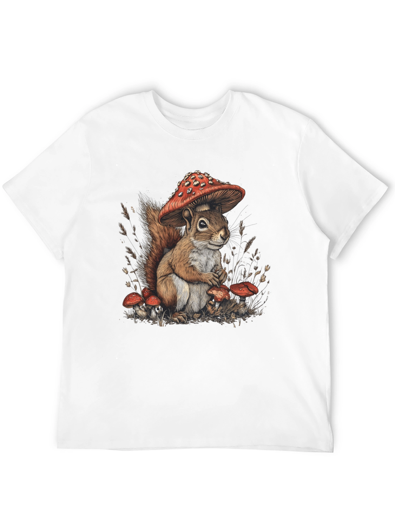 Squirrel Mushroom Graphic Tee