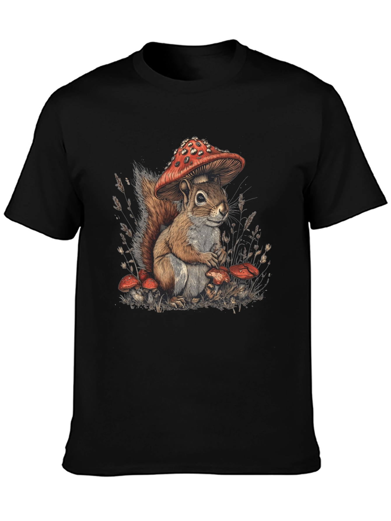 Squirrel Mushroom Graphic Tee