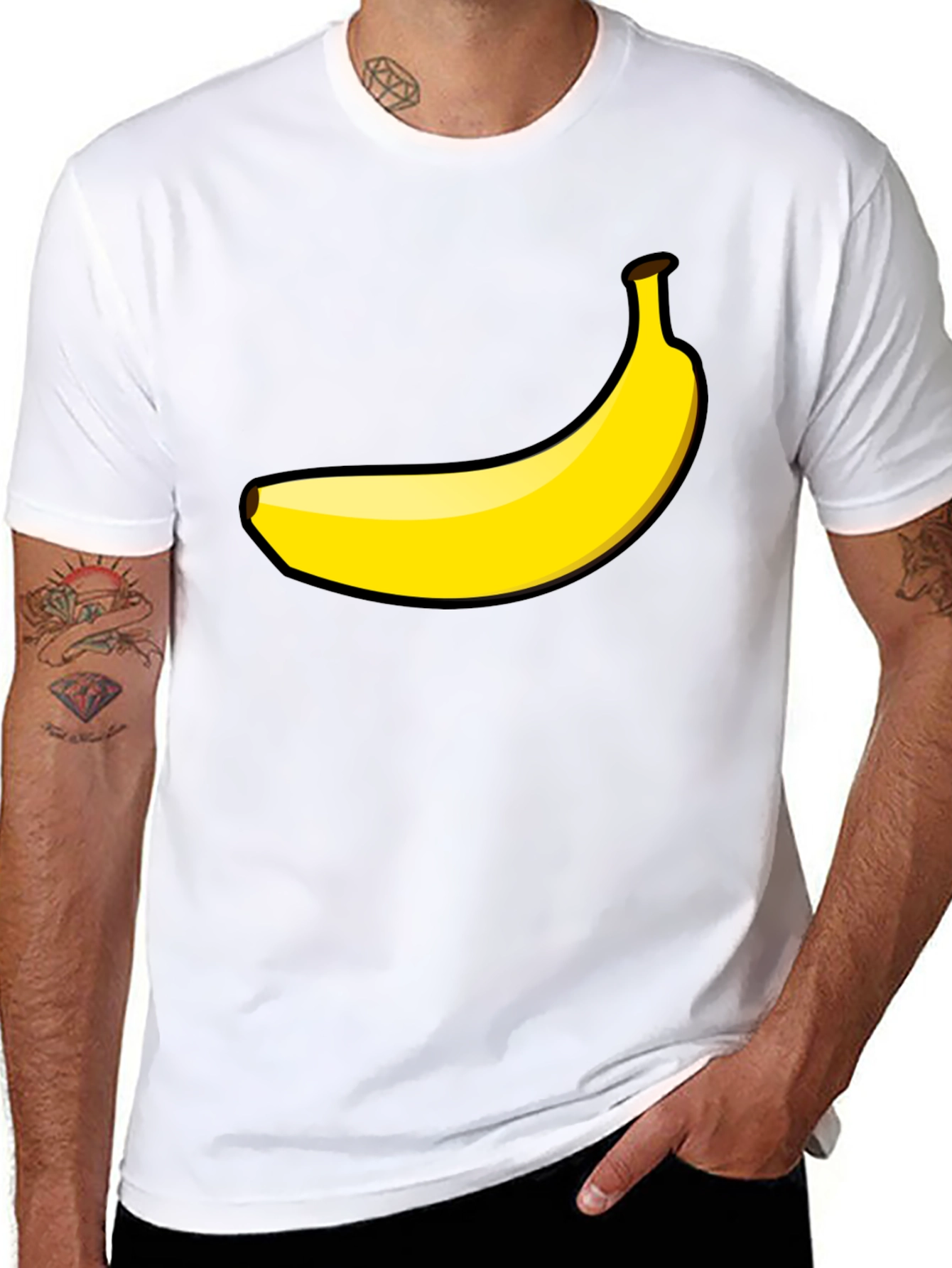 Banana Graphic Black T-Shirt