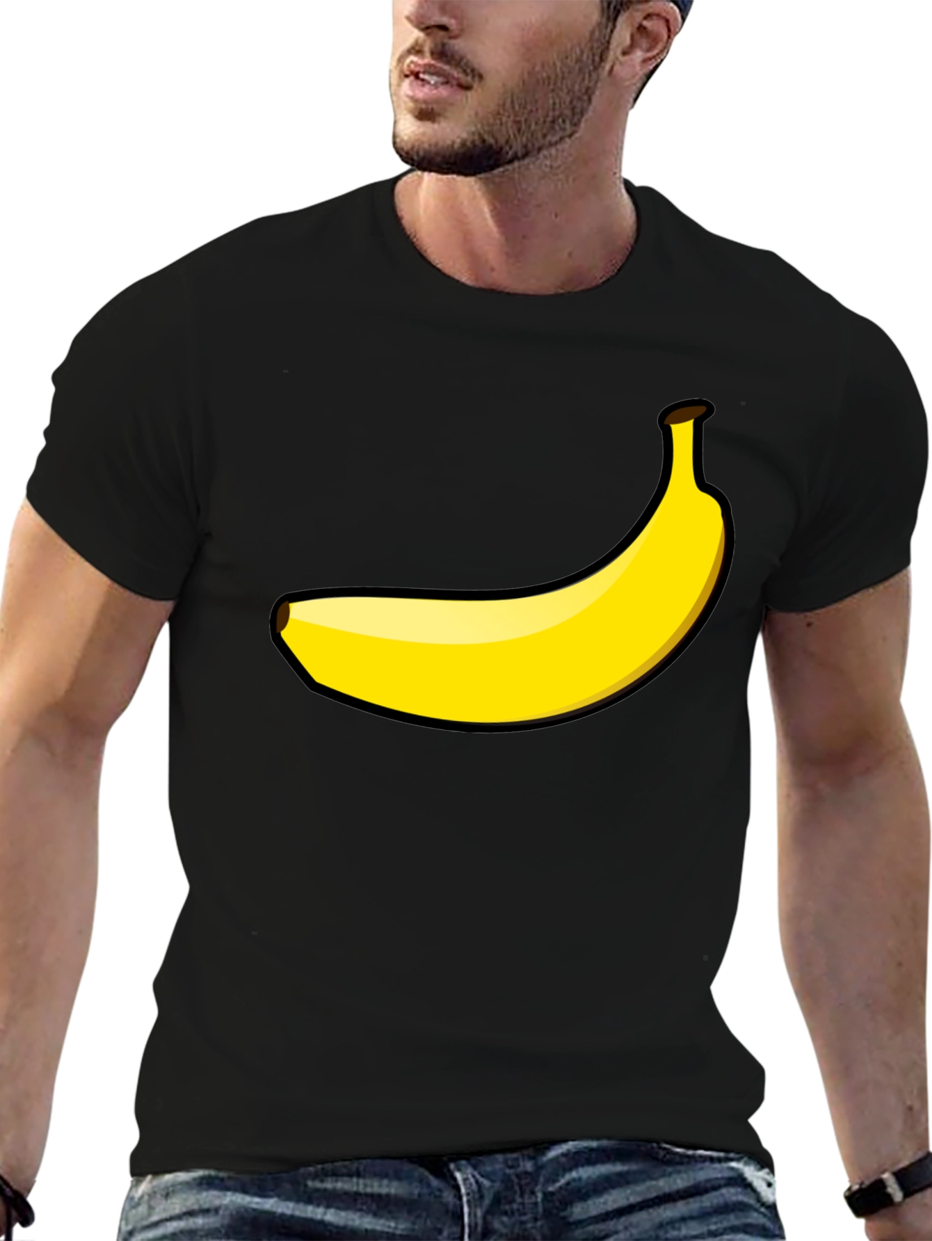 Banana Graphic Black T-Shirt