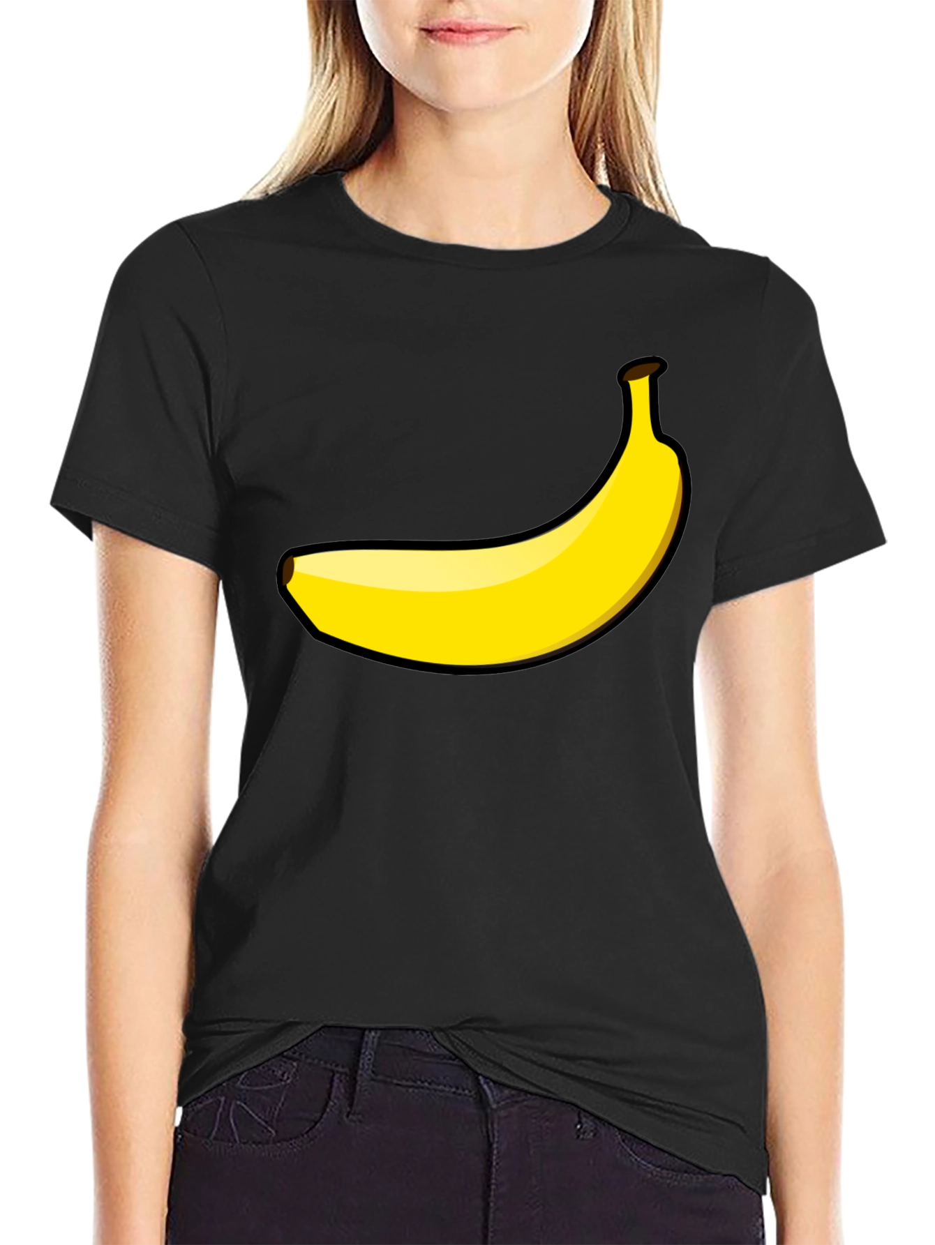 Banana Graphic Black T-Shirt