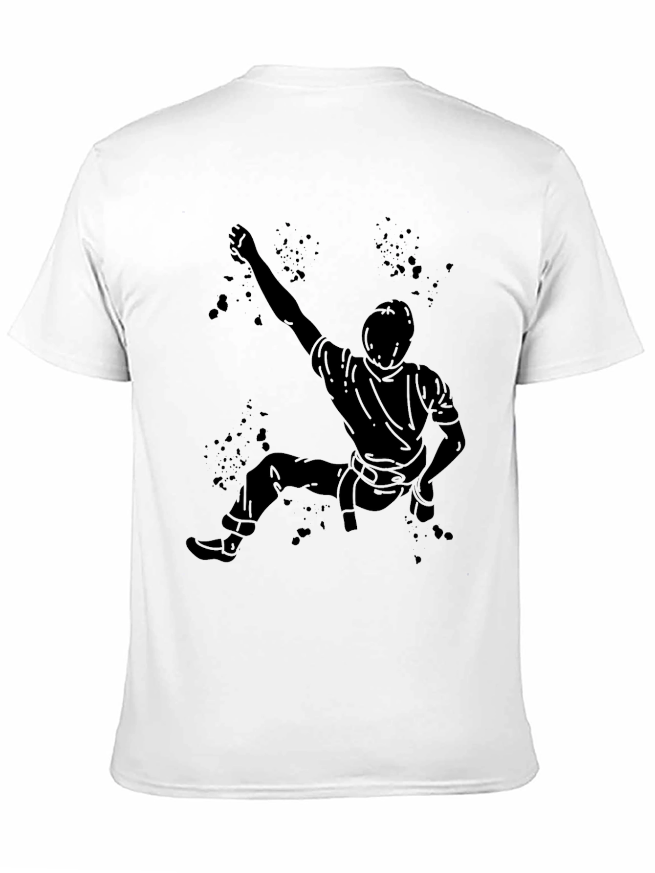 Climbing Silhouette T-Shirt - Black Graphic Tee
