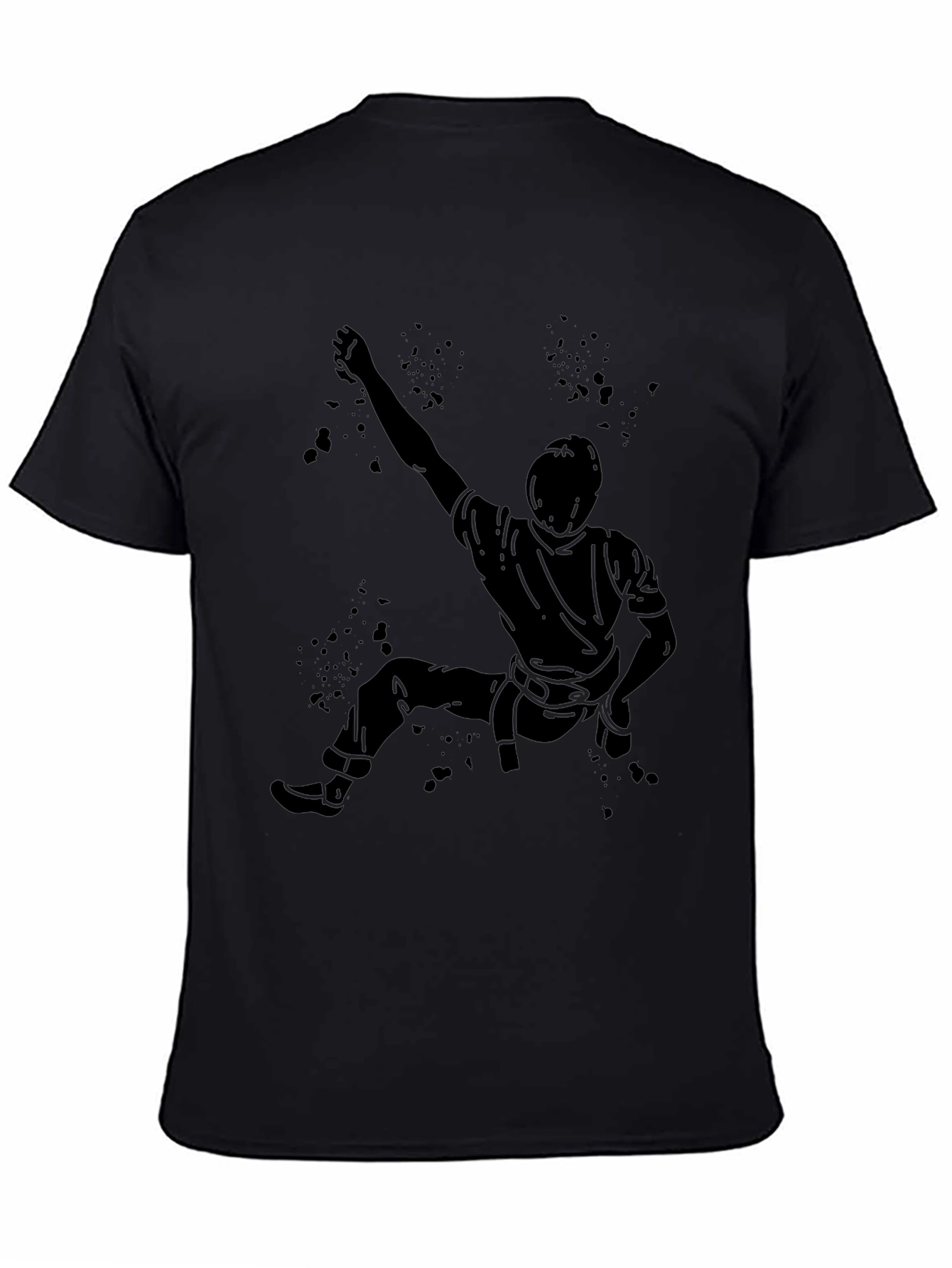 Climbing Silhouette T-Shirt - Black Graphic Tee