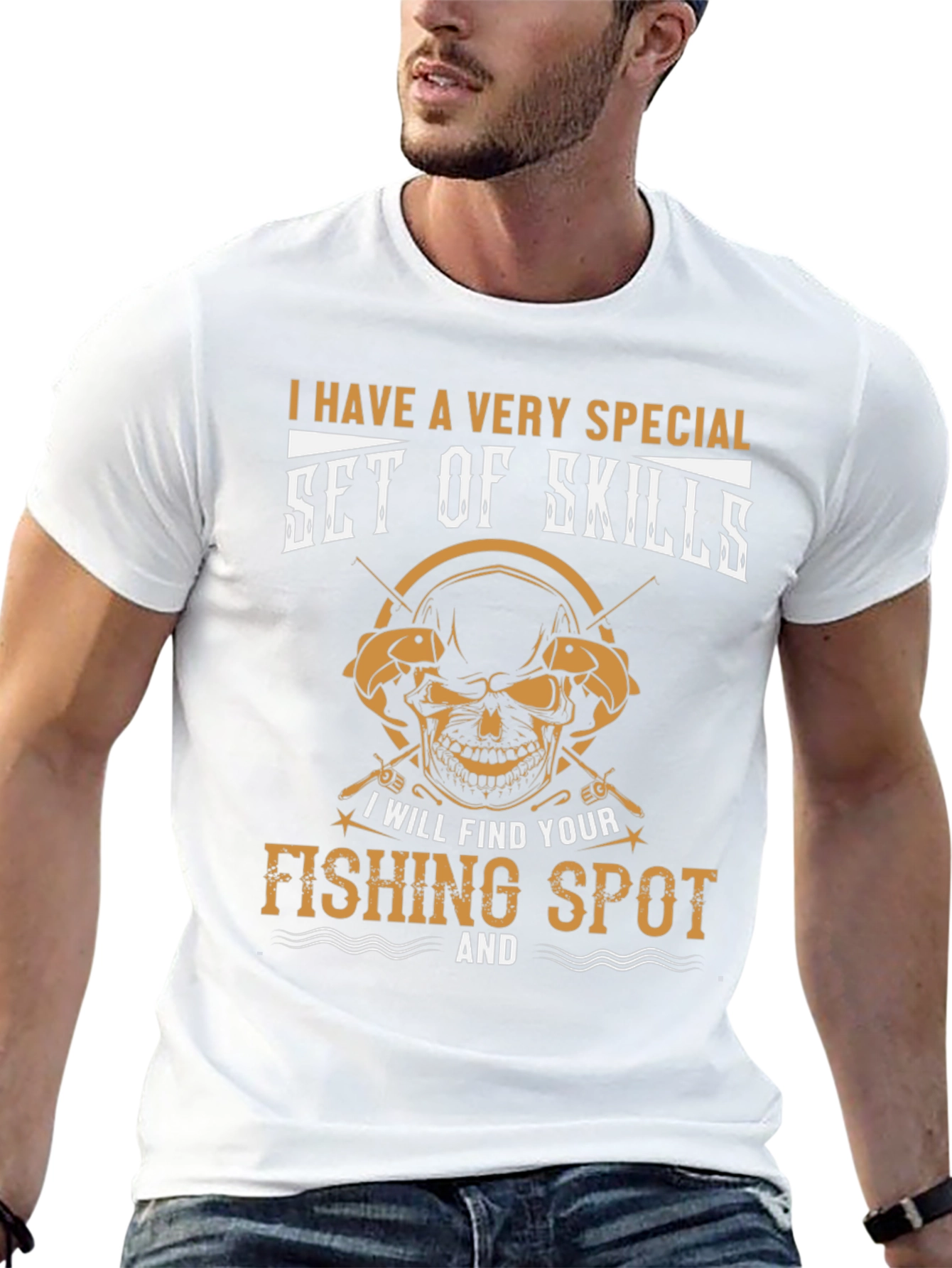 Funny Fishing T-Shirt - Set of Skills Tee