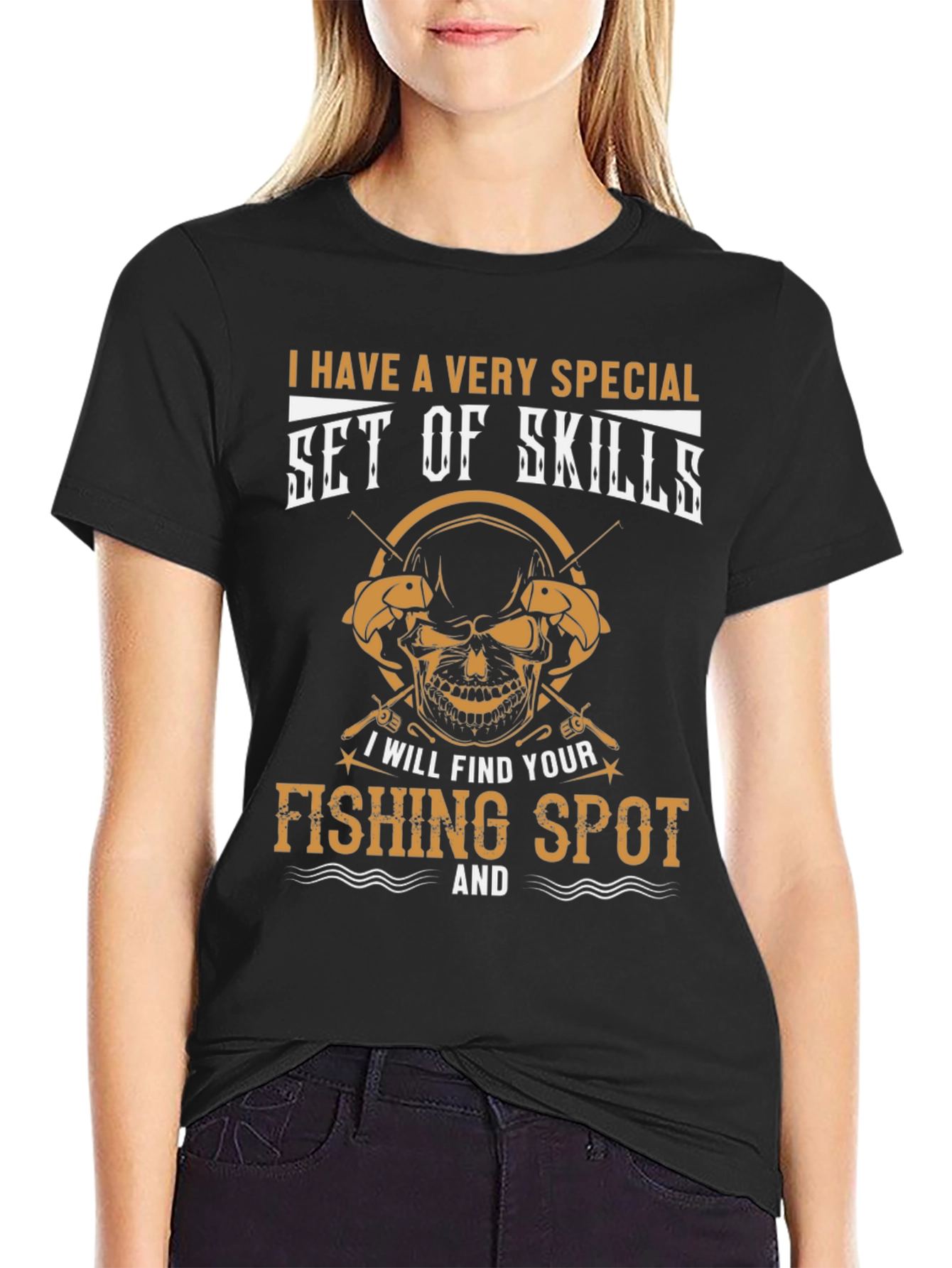 Funny Fishing T-Shirt - Set of Skills Tee