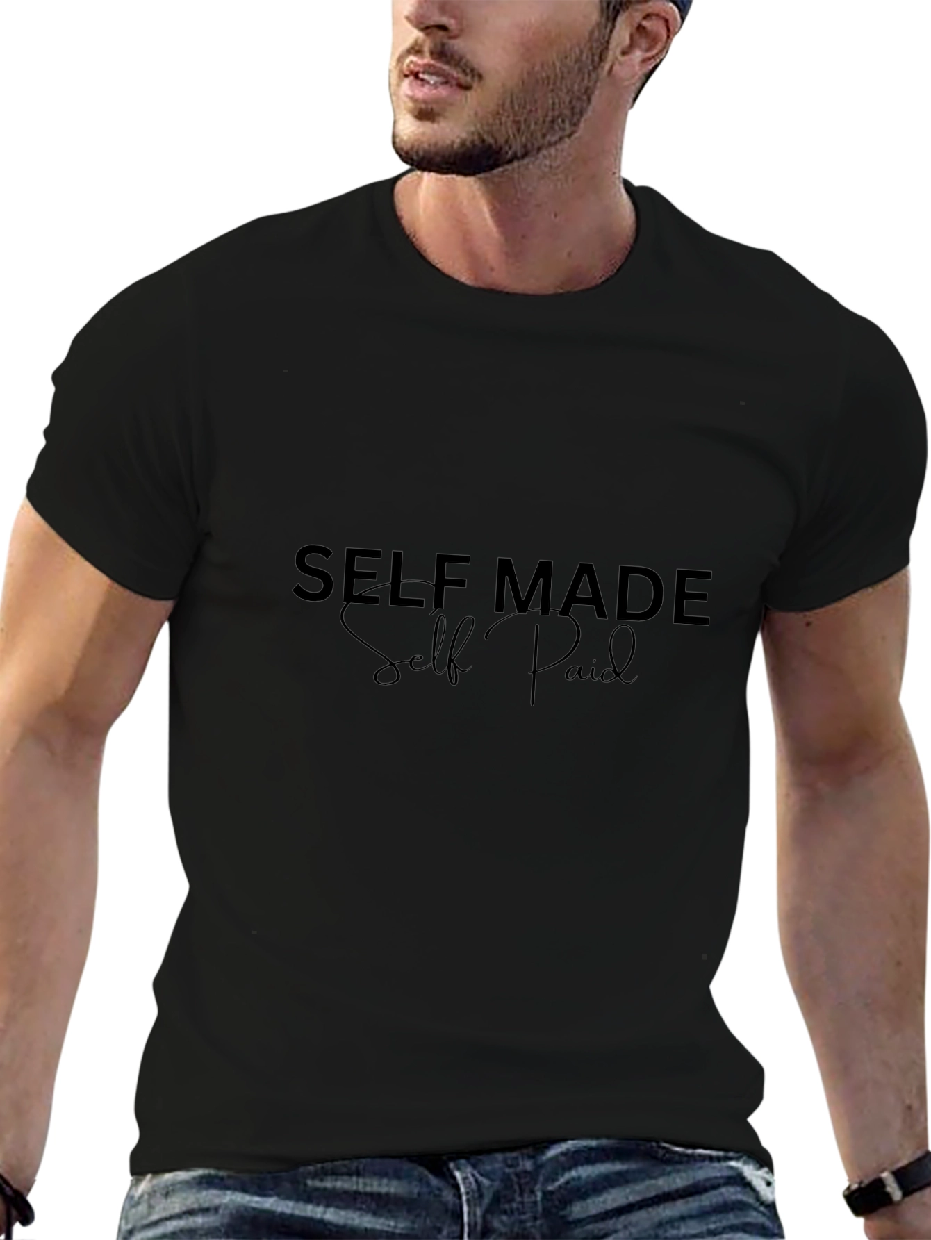 Self Made Paid Black Tee