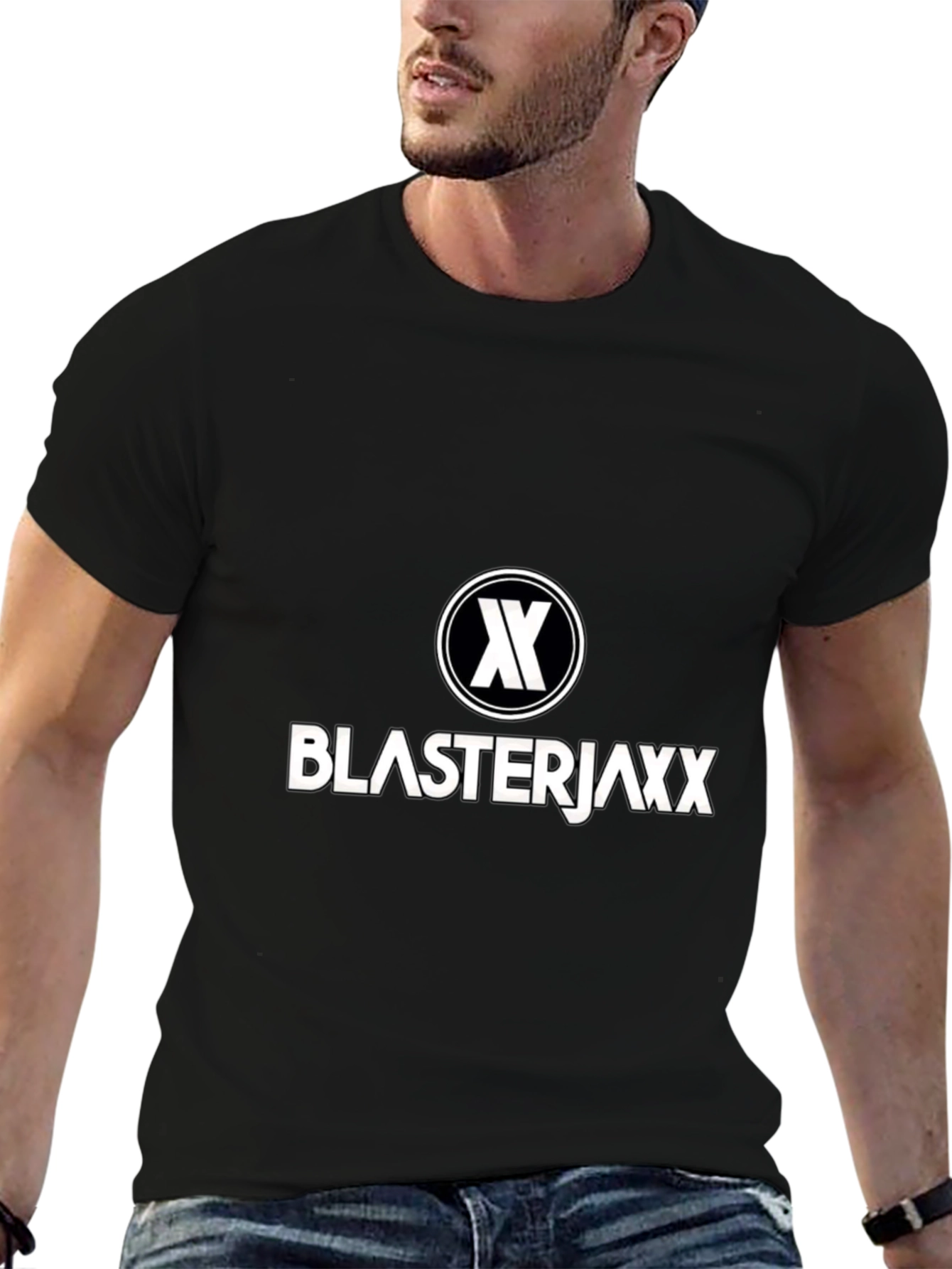 Blasterjaxx Graphic Tee - Black Cotton Blend